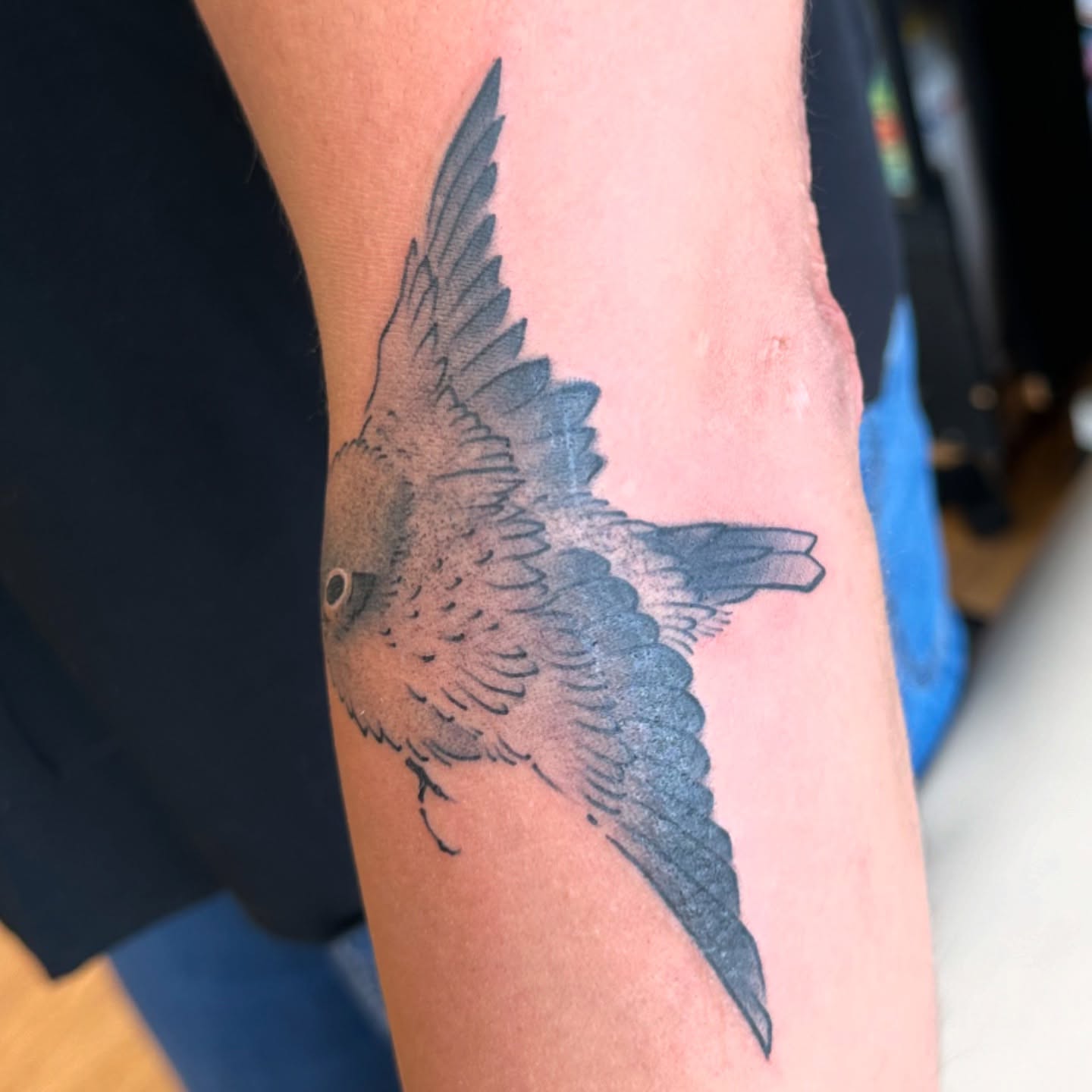 Tattoo by @jentle.tattoos โ black_and_grey
