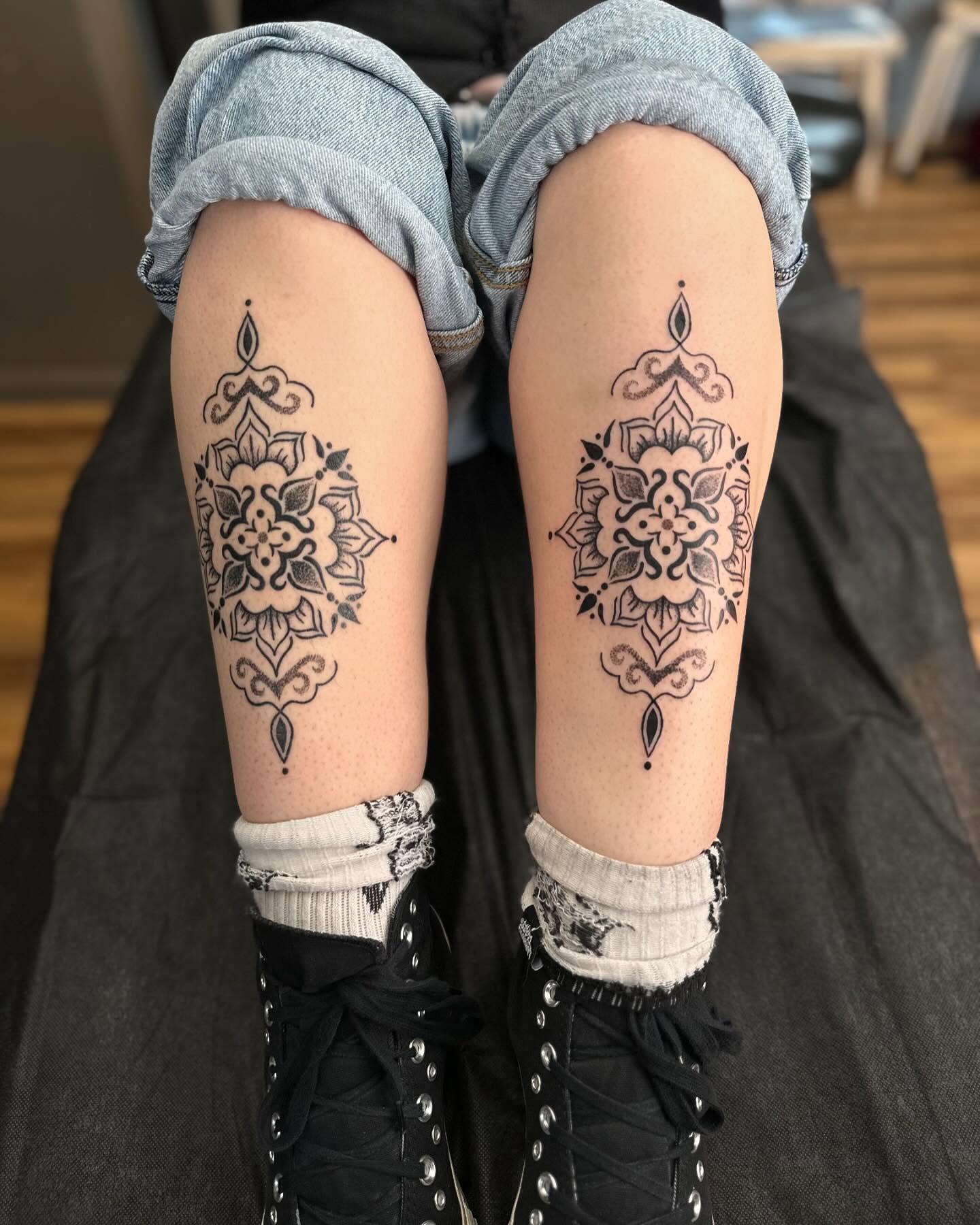 Mandala ornamental tattoo on the forearm by Kerusha (Bay Area Tattoo Artist)