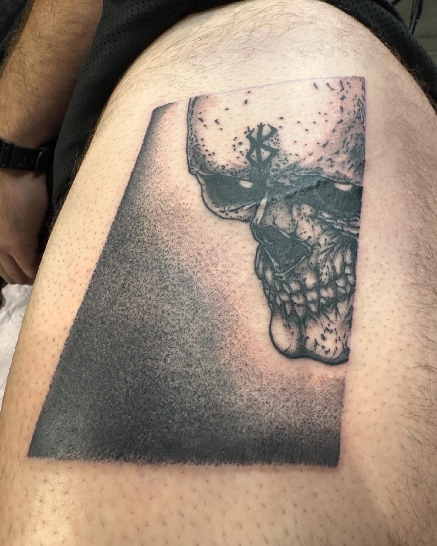 Tattoo by @deaddfred — dotwork, black_and_grey