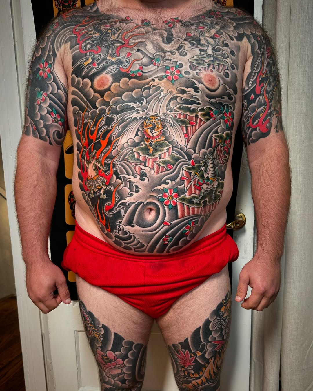 Tattoo by @nicholastidler_tattoos — japanese_irezumi, black_and_grey