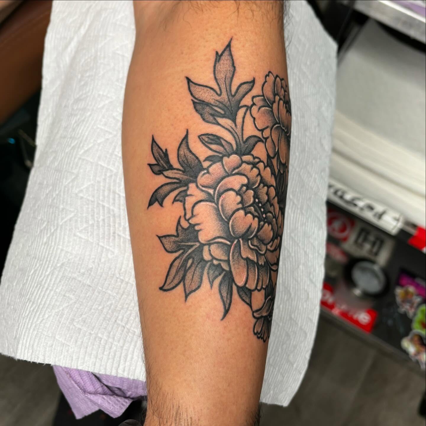 Tattoo by @amberntattoos — black_and_grey