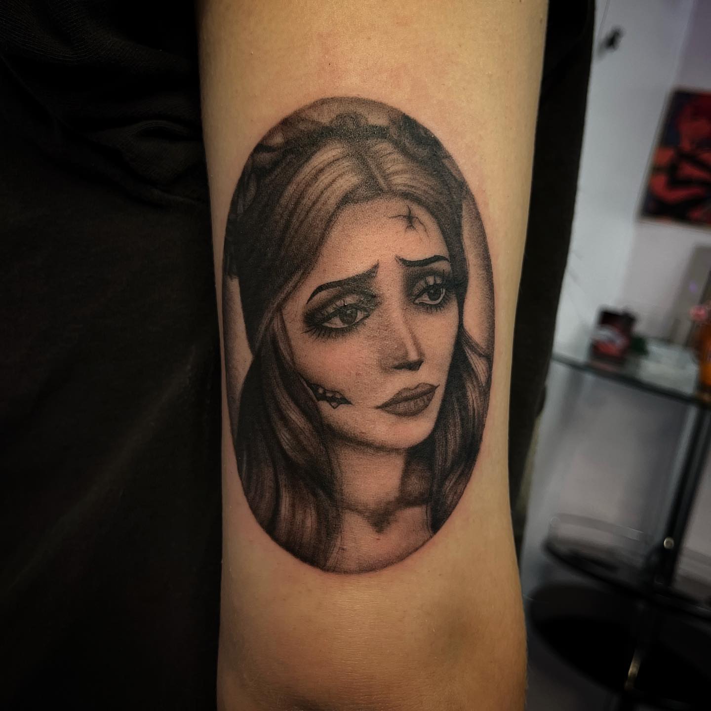Woman's face realism tattoo on the forearm by 𝖎𝖘𝖆 ✶ 𝖉𝖋𝖜 𝖙𝖆𝖙𝖙𝖔𝖔𝖘