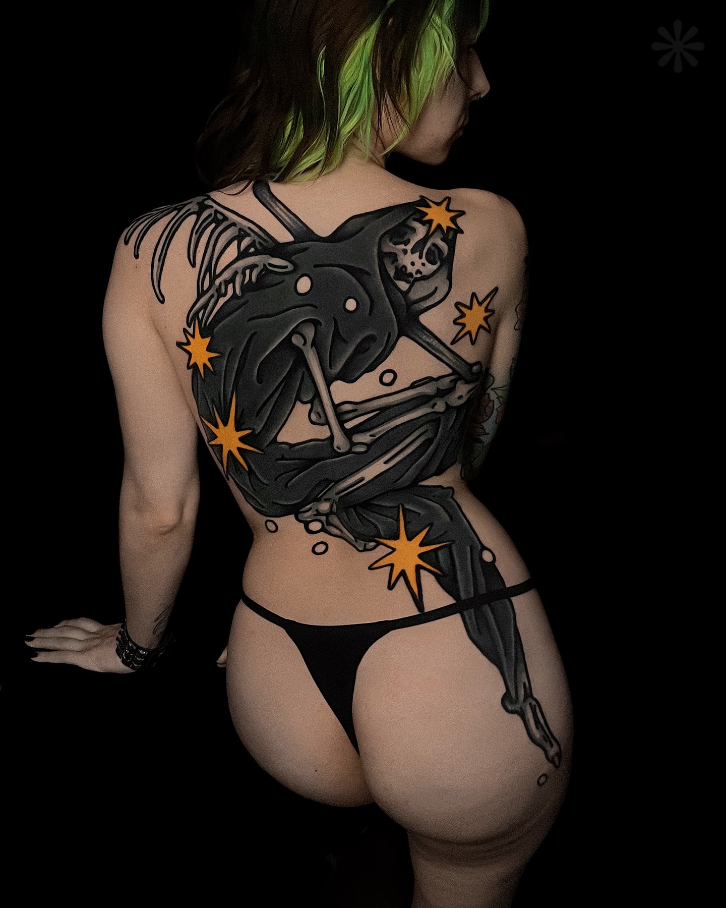 Tattoo by @anotheryearofdisaster — black_and_grey