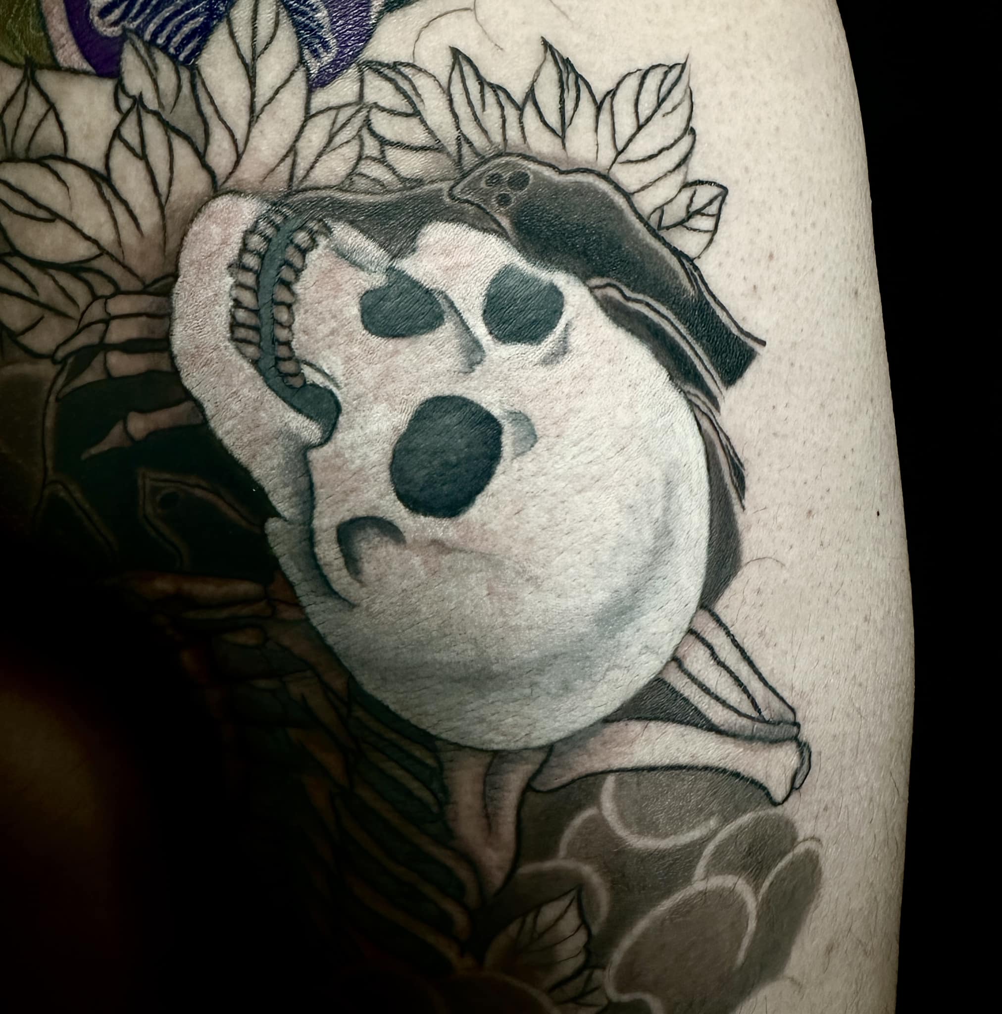Tattoo by @cdragontattoo — black_and_grey