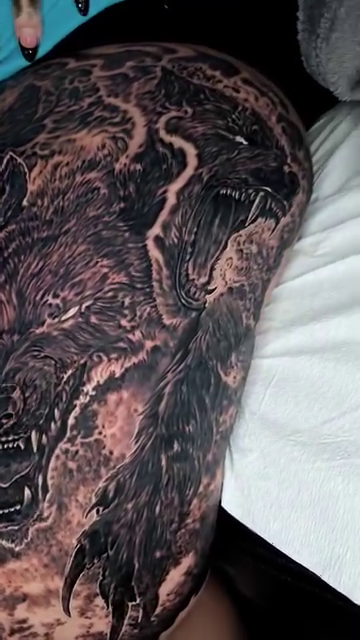 Tattoo by @47inked — dark_realism, black_and_grey