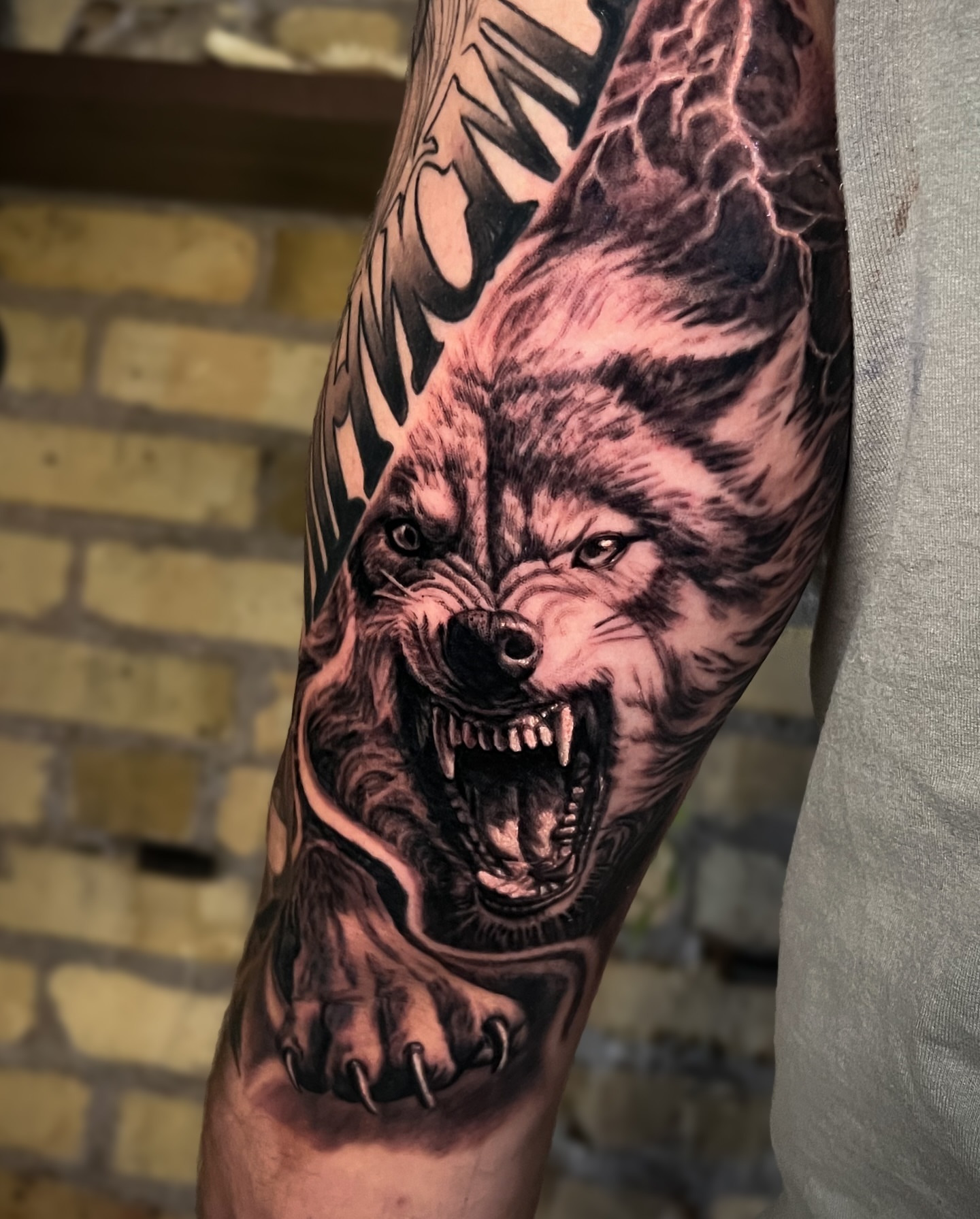 Tattoo by @aaronthomastattoos — realism, black_and_grey
