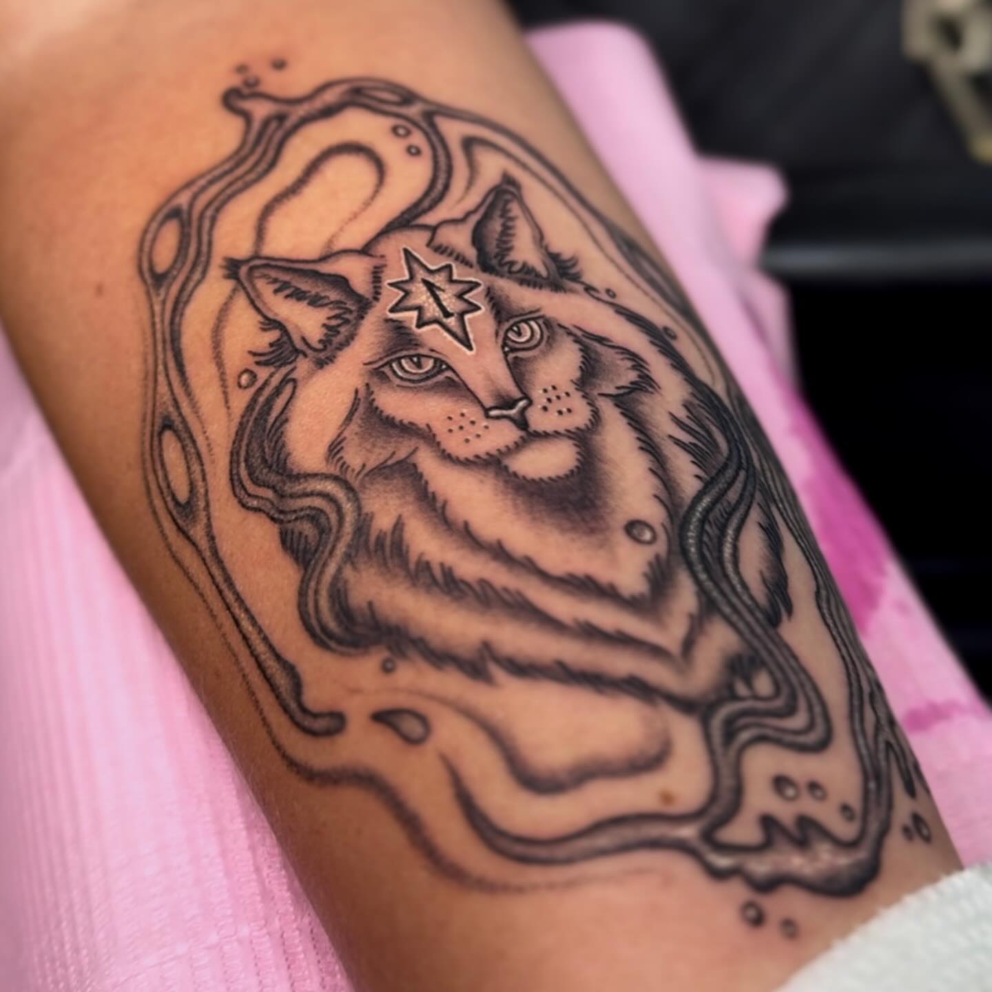 Tattoo by @spiritfleshtattoo — black_and_grey