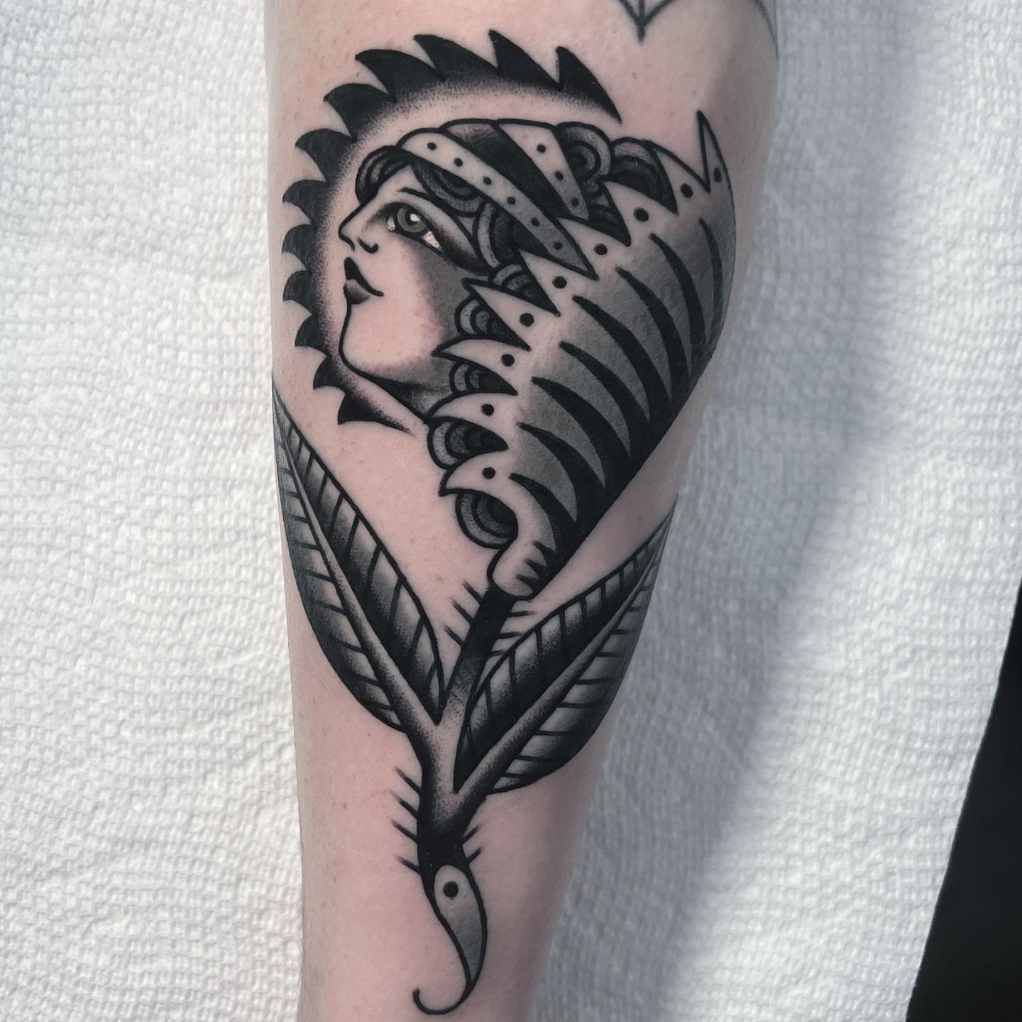 Tattoo by @brice_hamm — american_traditional, black_and_grey