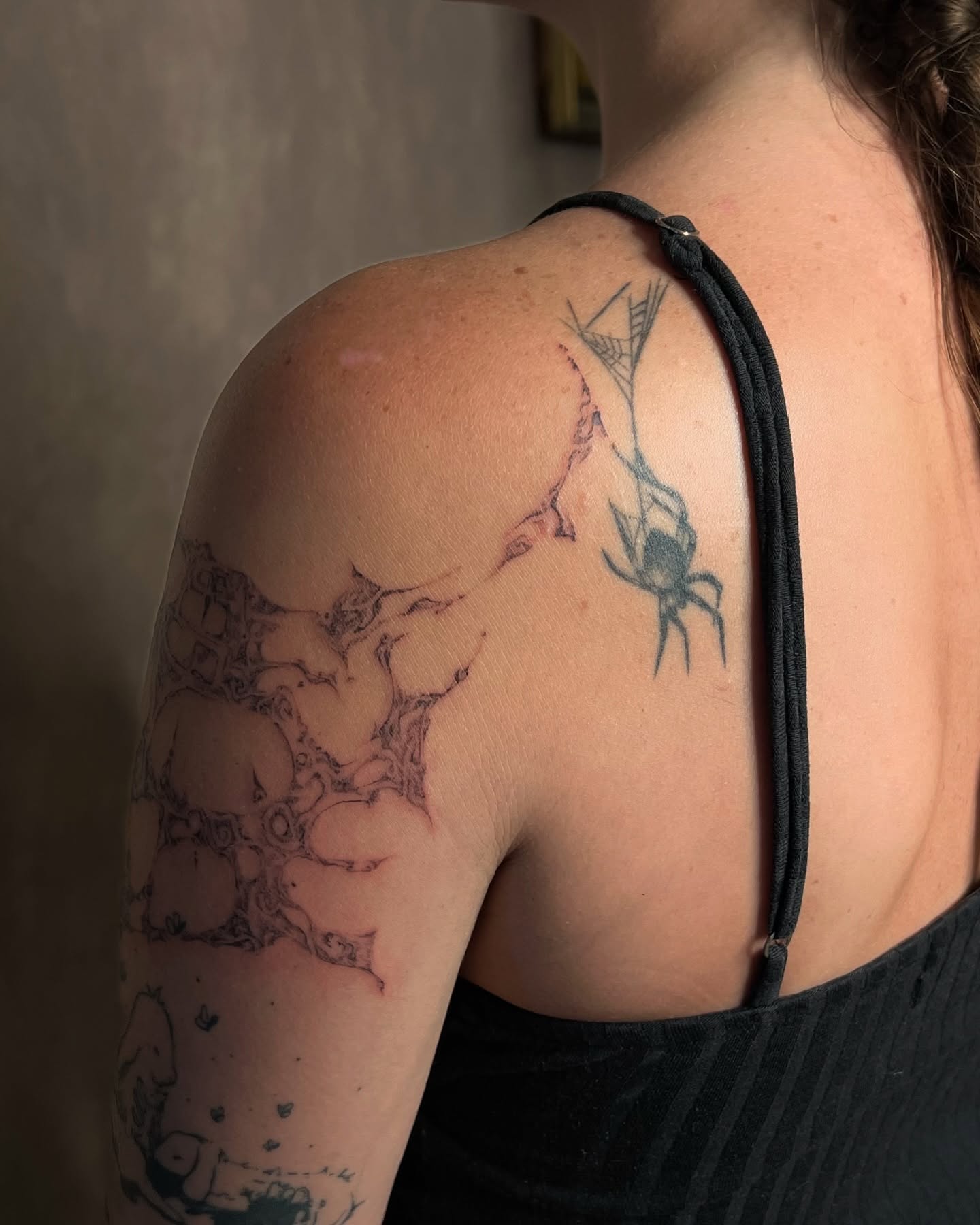 Tattoo by @orbritual — black_and_grey