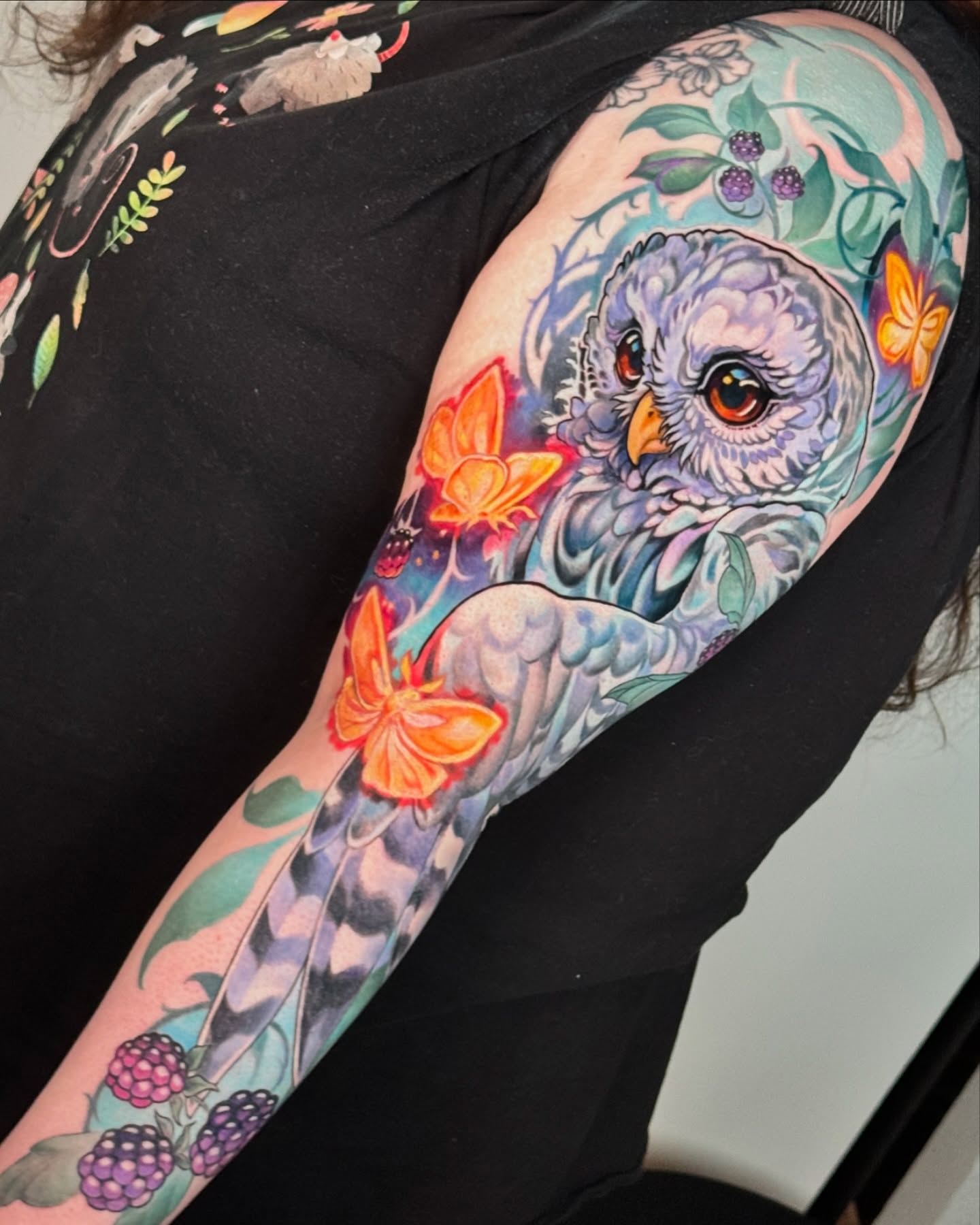 Tattoo by @savsky_tattoo — realism, watercolor