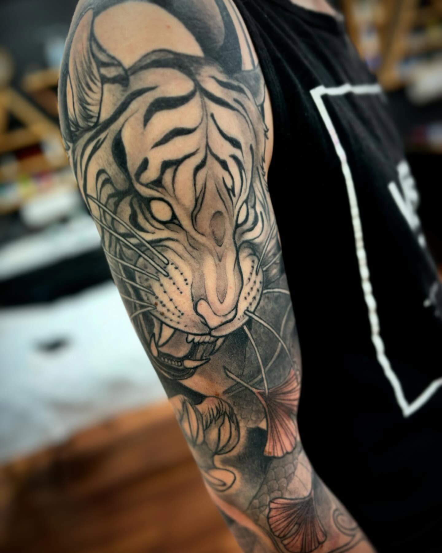 Tattoo by @chalmskinart — realism, dotwork