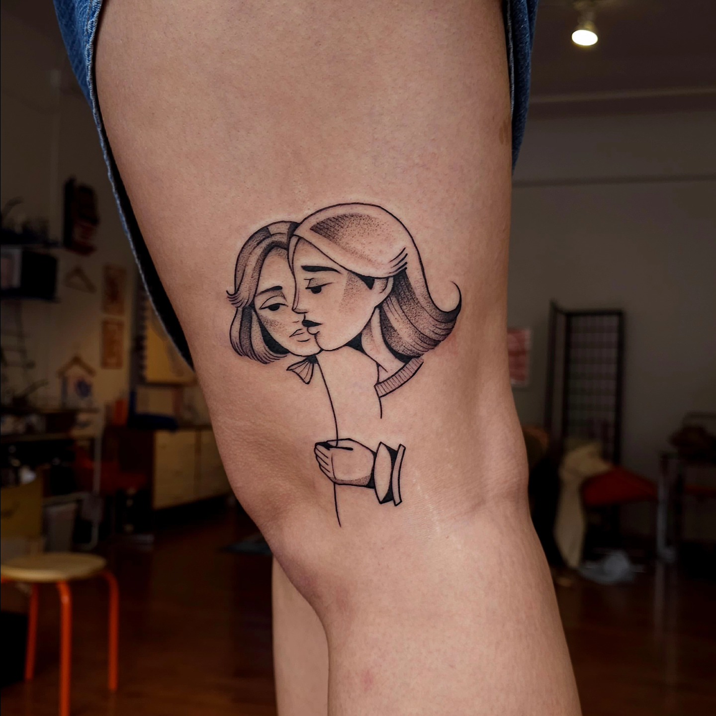 Tattoo by @hey.julieanne — black_and_grey
