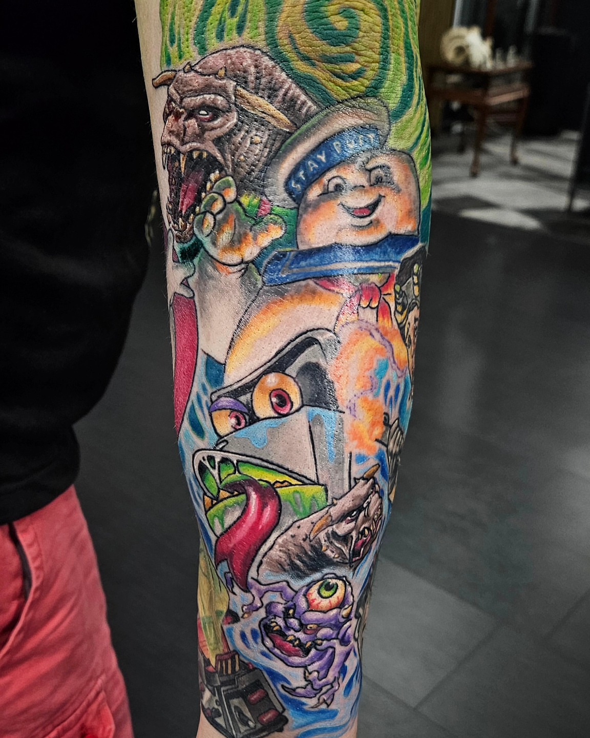 Tattoo by @templ5 — dotwork