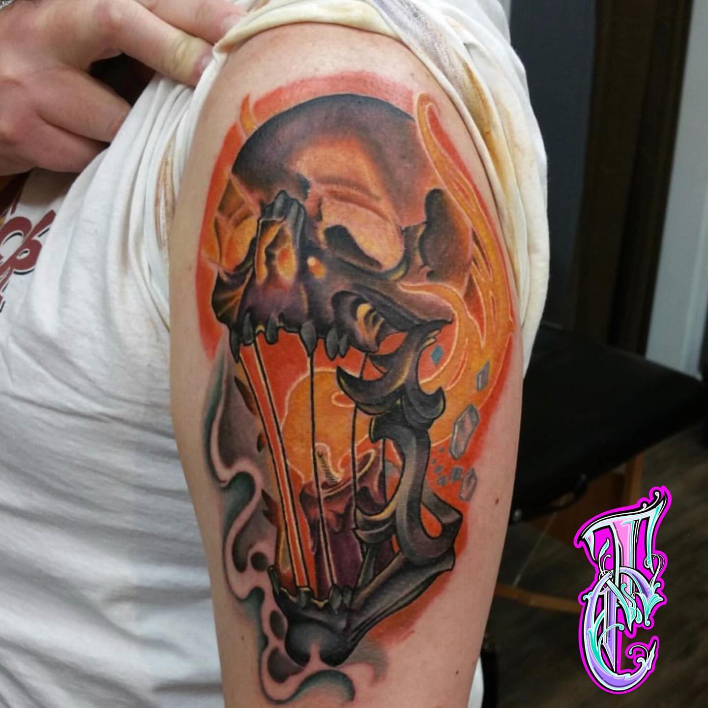 Tattoo by @thea_tattoos — realism, dark_realism