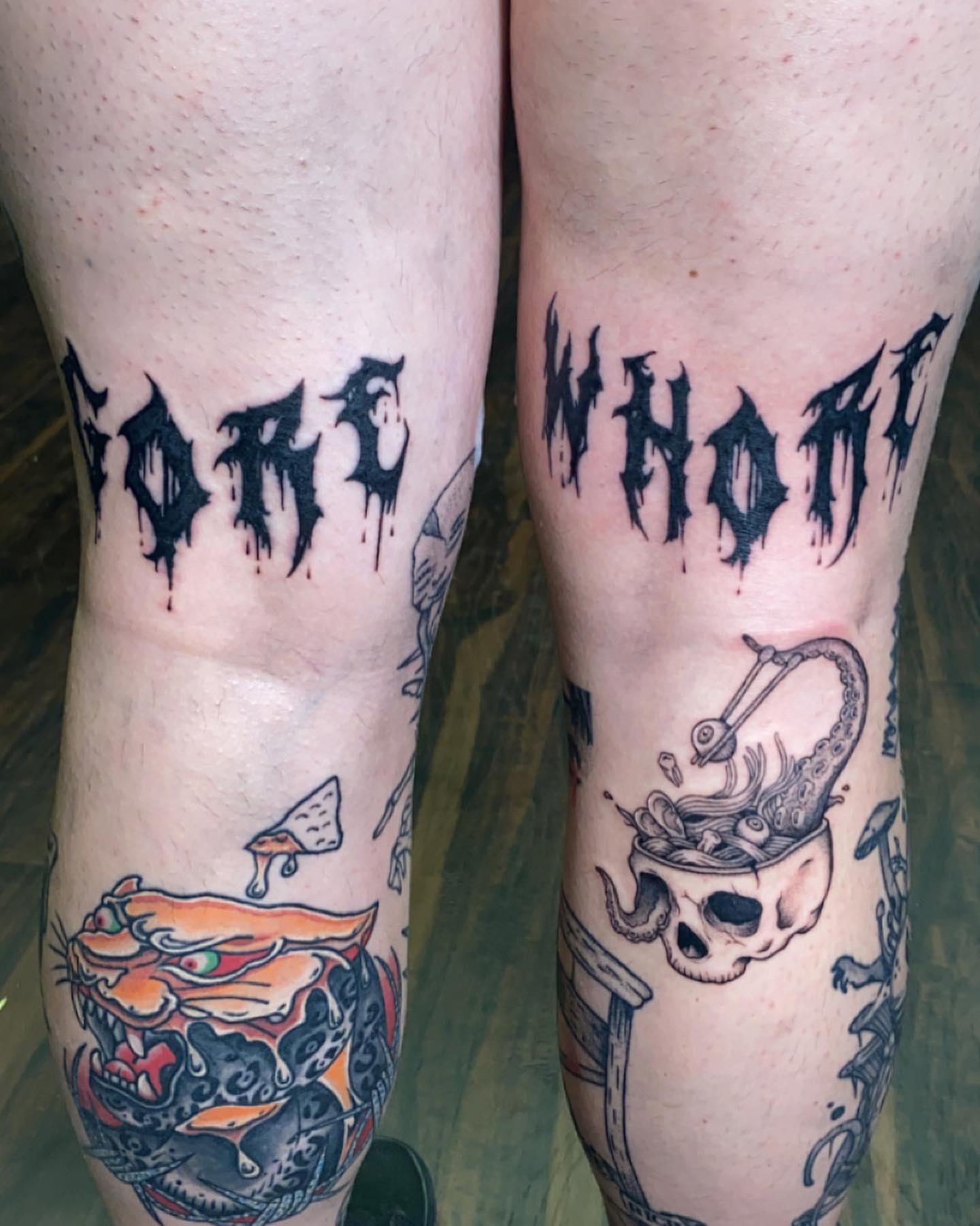 Tattoo by @kp_inktattoos_ — american_traditional, dotwork