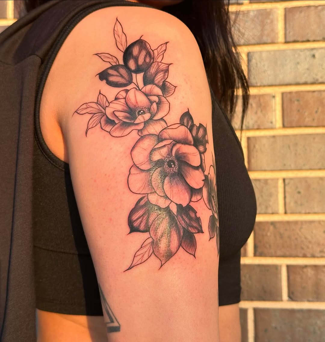 Tattoo by @fkkingwickedtattoos — fine_line, black_and_grey