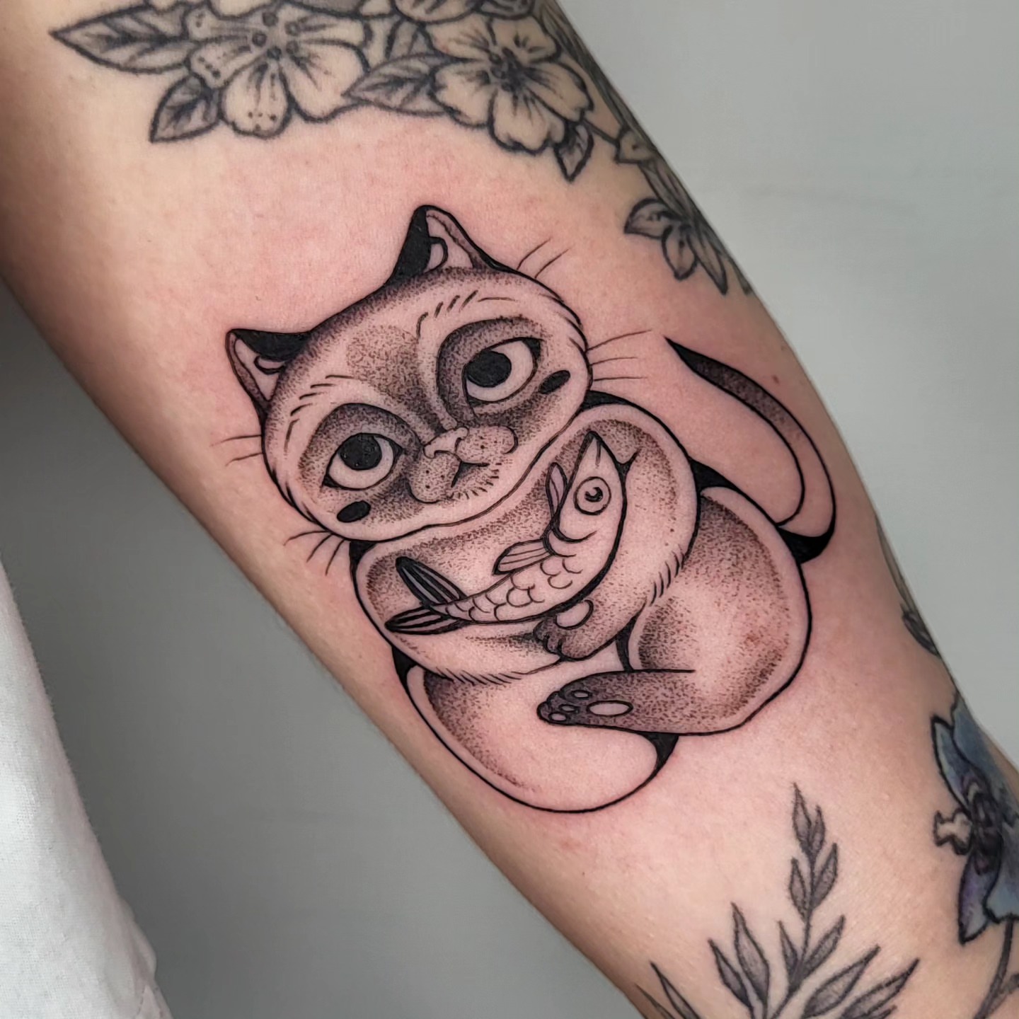 Tattoo by @hey.julieanne — dotwork
