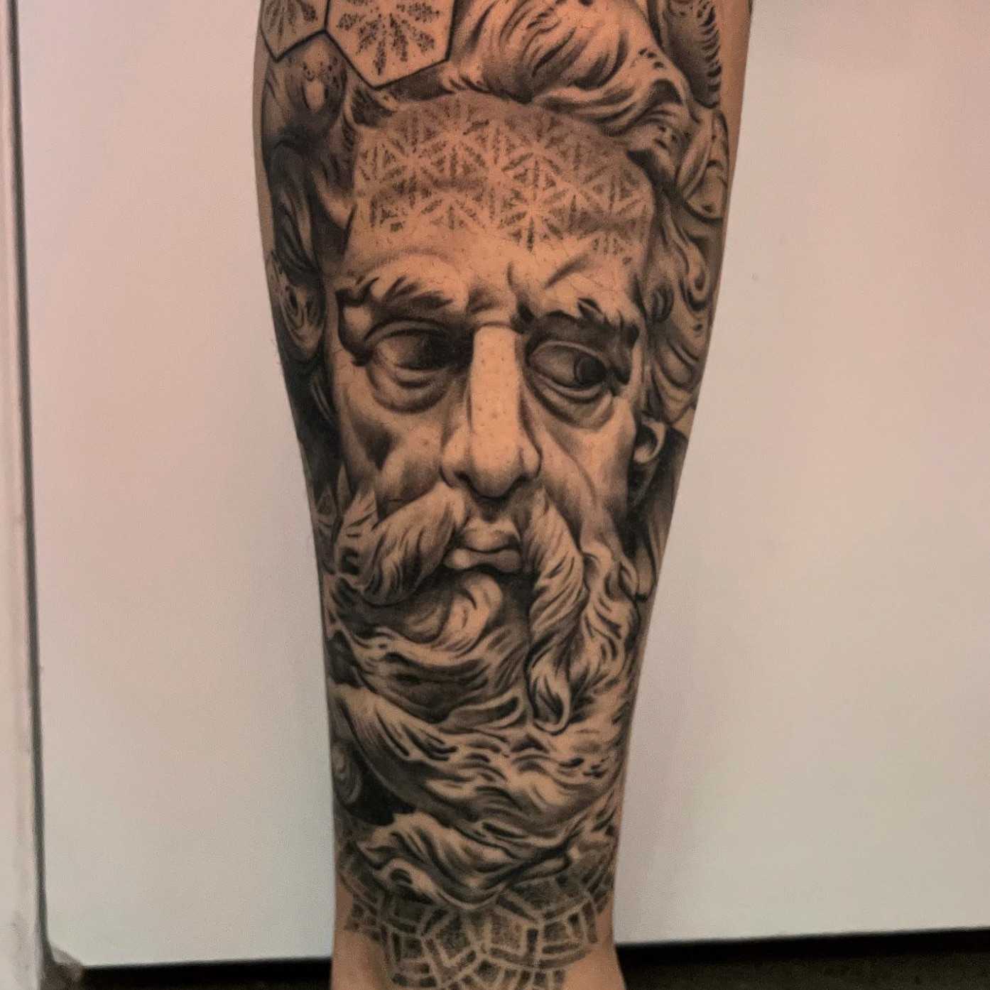 Tattoo by @fed.dinero.tattoo — realism, black_and_grey