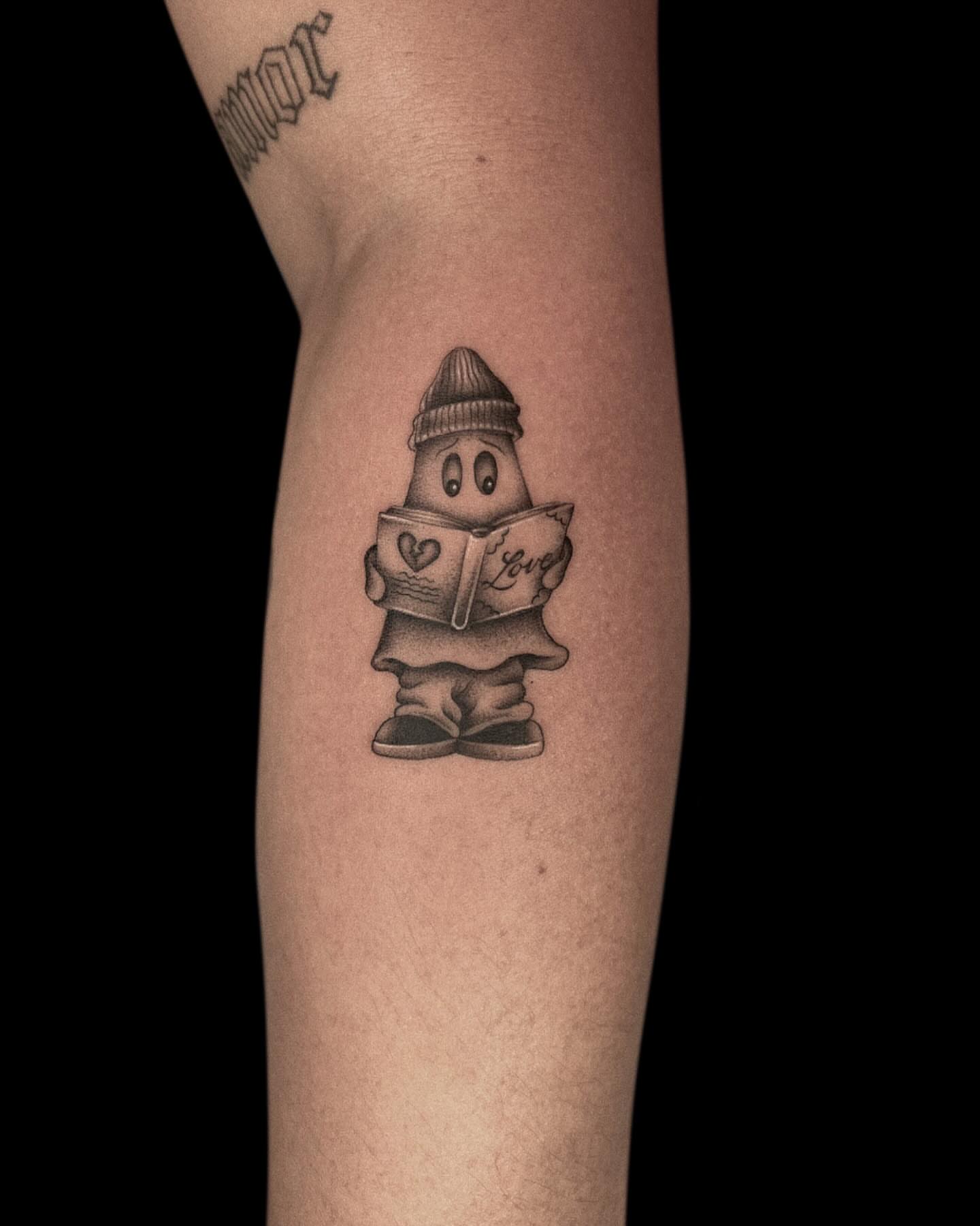 Tattoo by @wizdtattoo — black_and_grey