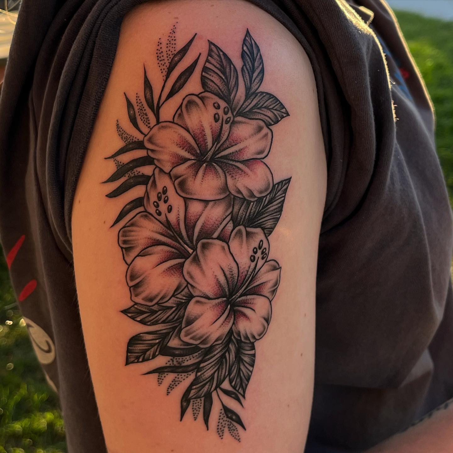 Tattoo by @goldenboysink — dotwork
