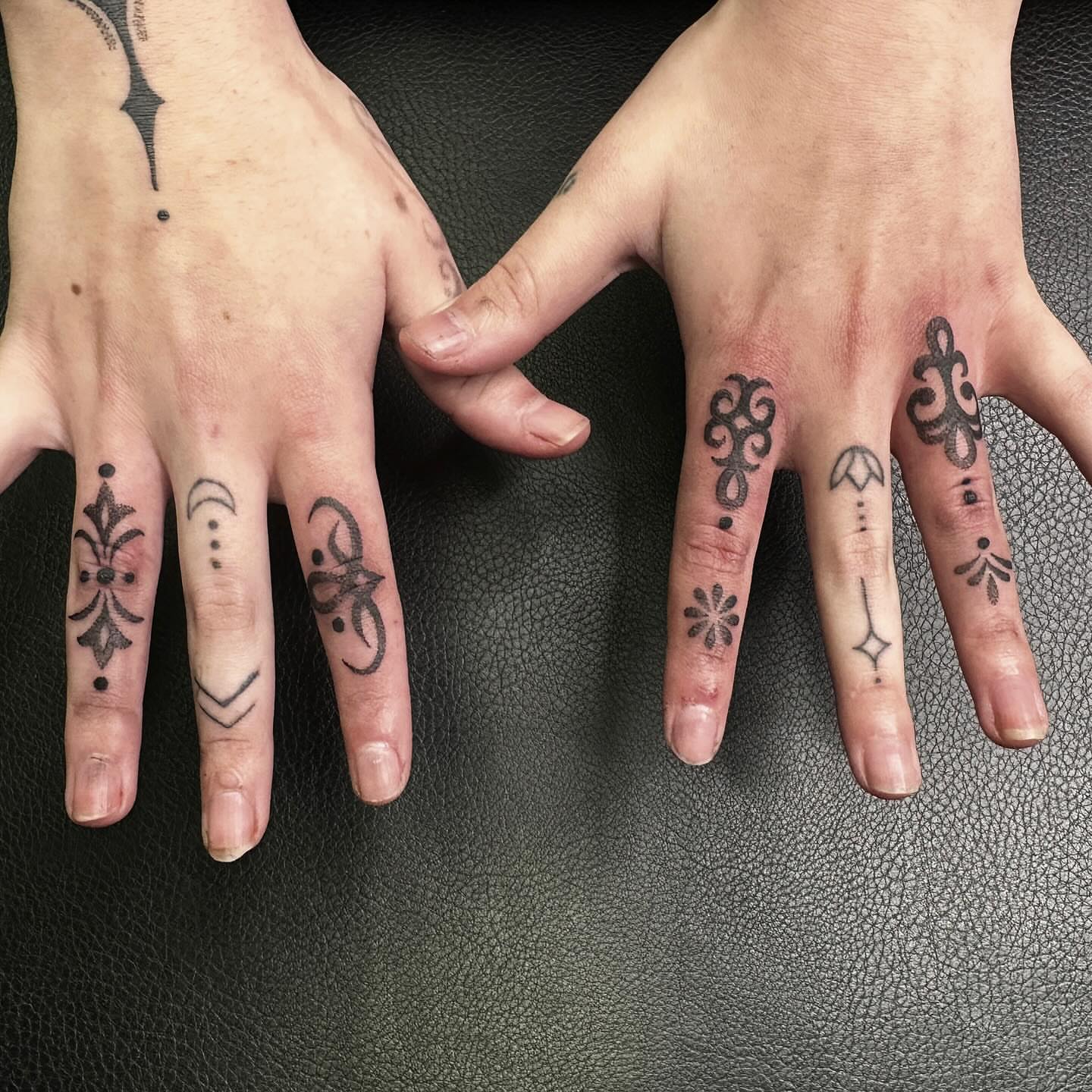 Tattoo by @auroura — dotwork, black_and_grey