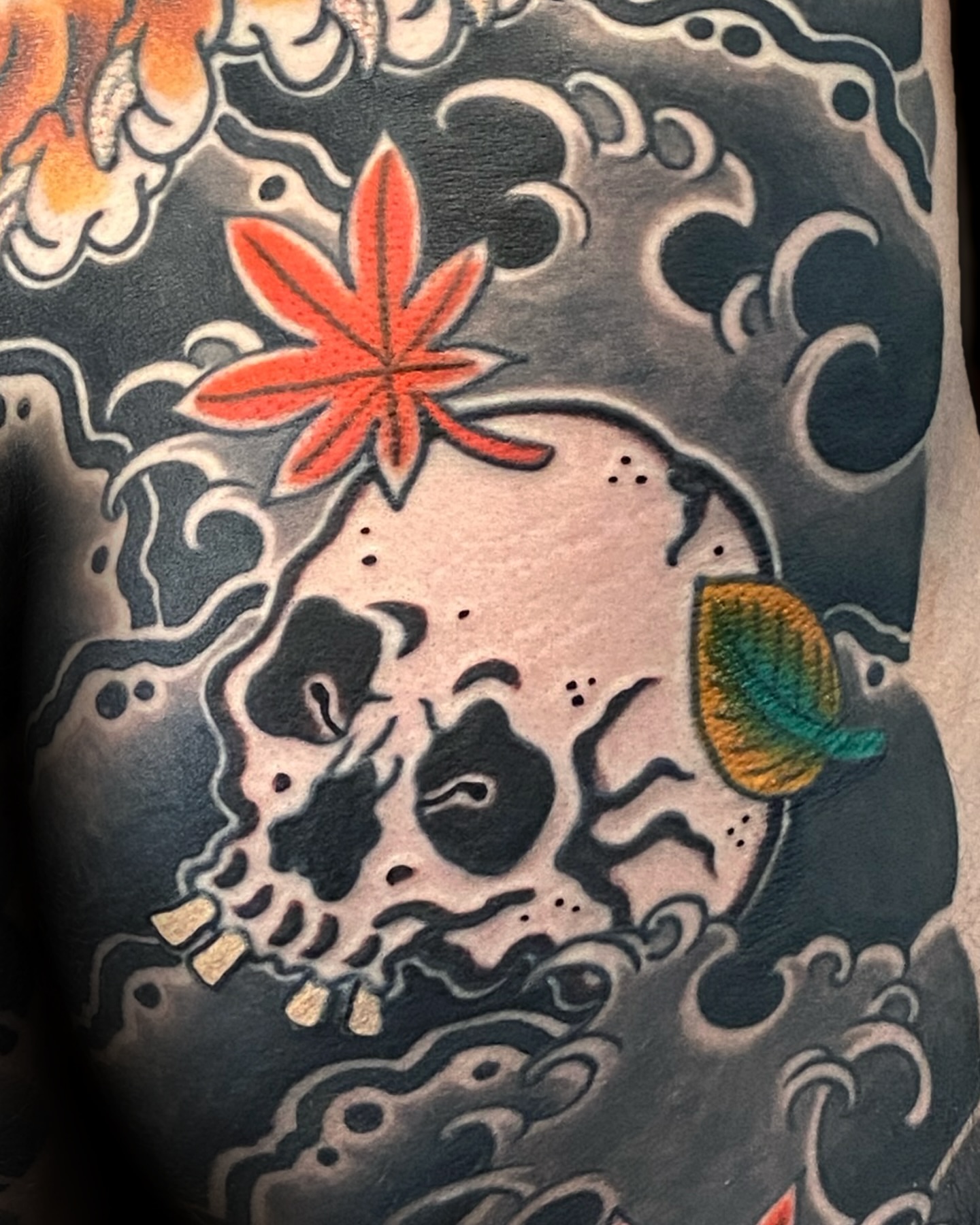 Tattoo by @adam.tennyo.tattoos — american_traditional, dotwork
