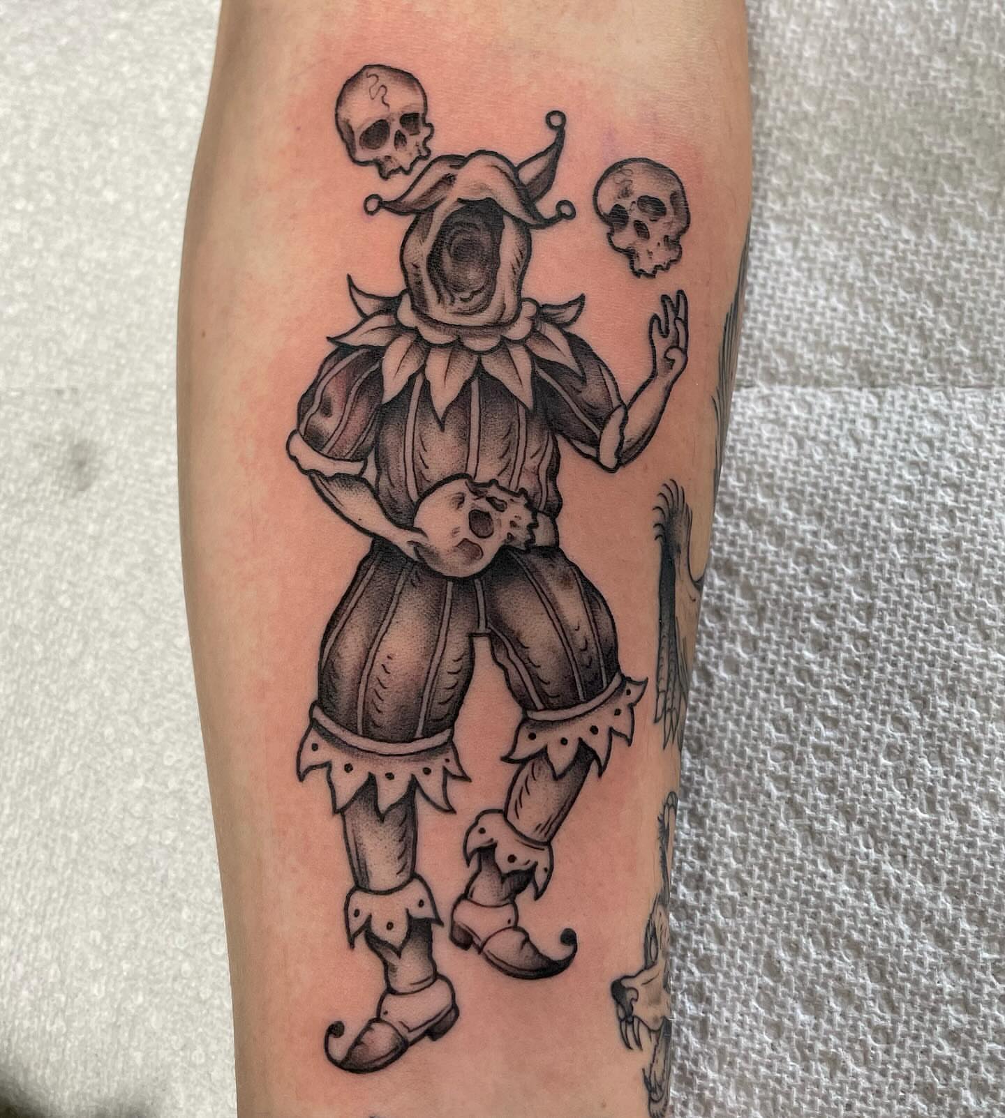 Tattoo by @mharristattoos — black_and_grey