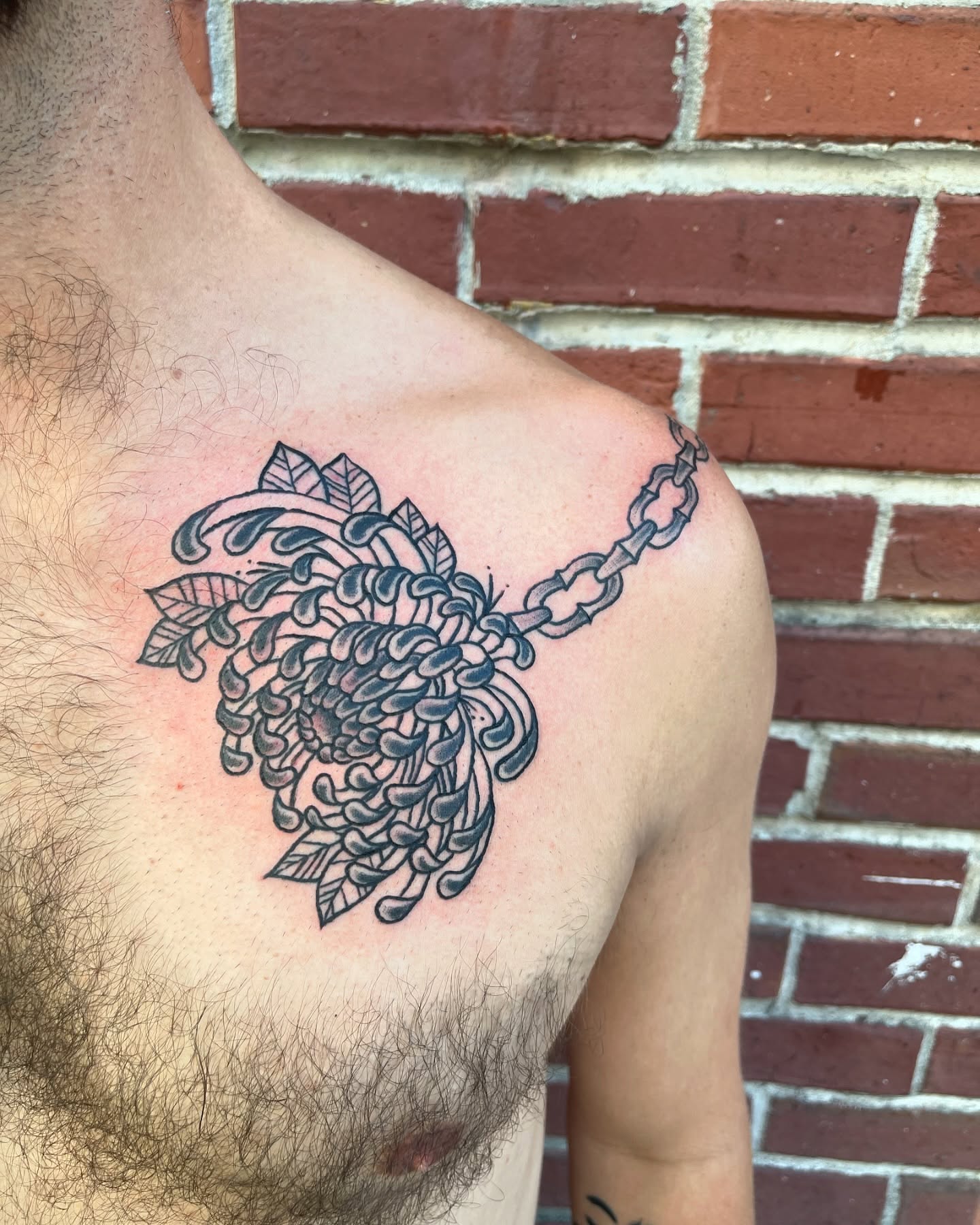 Tattoo by @corylarge — black_and_grey
