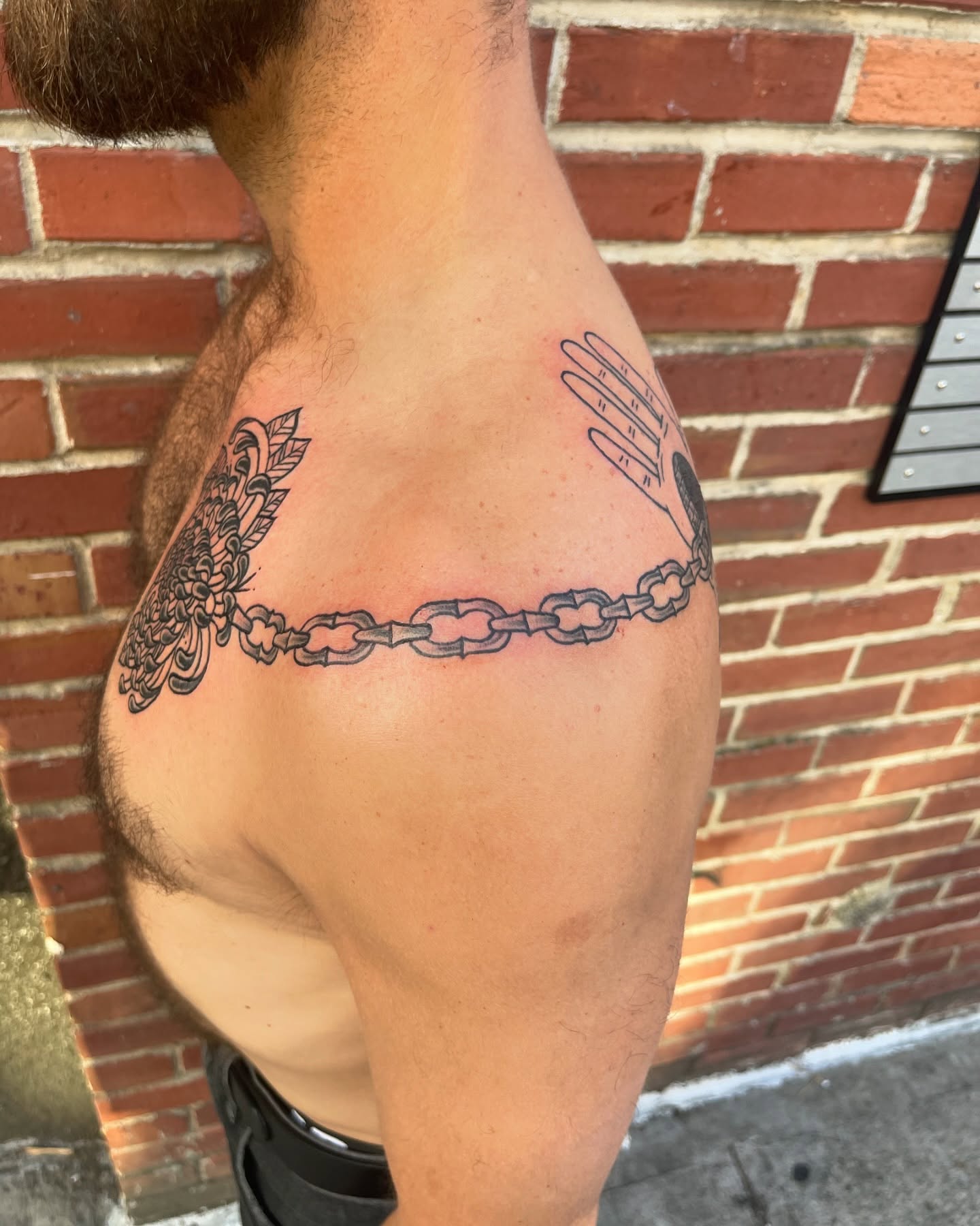 Tattoo by @corylarge — black_and_grey