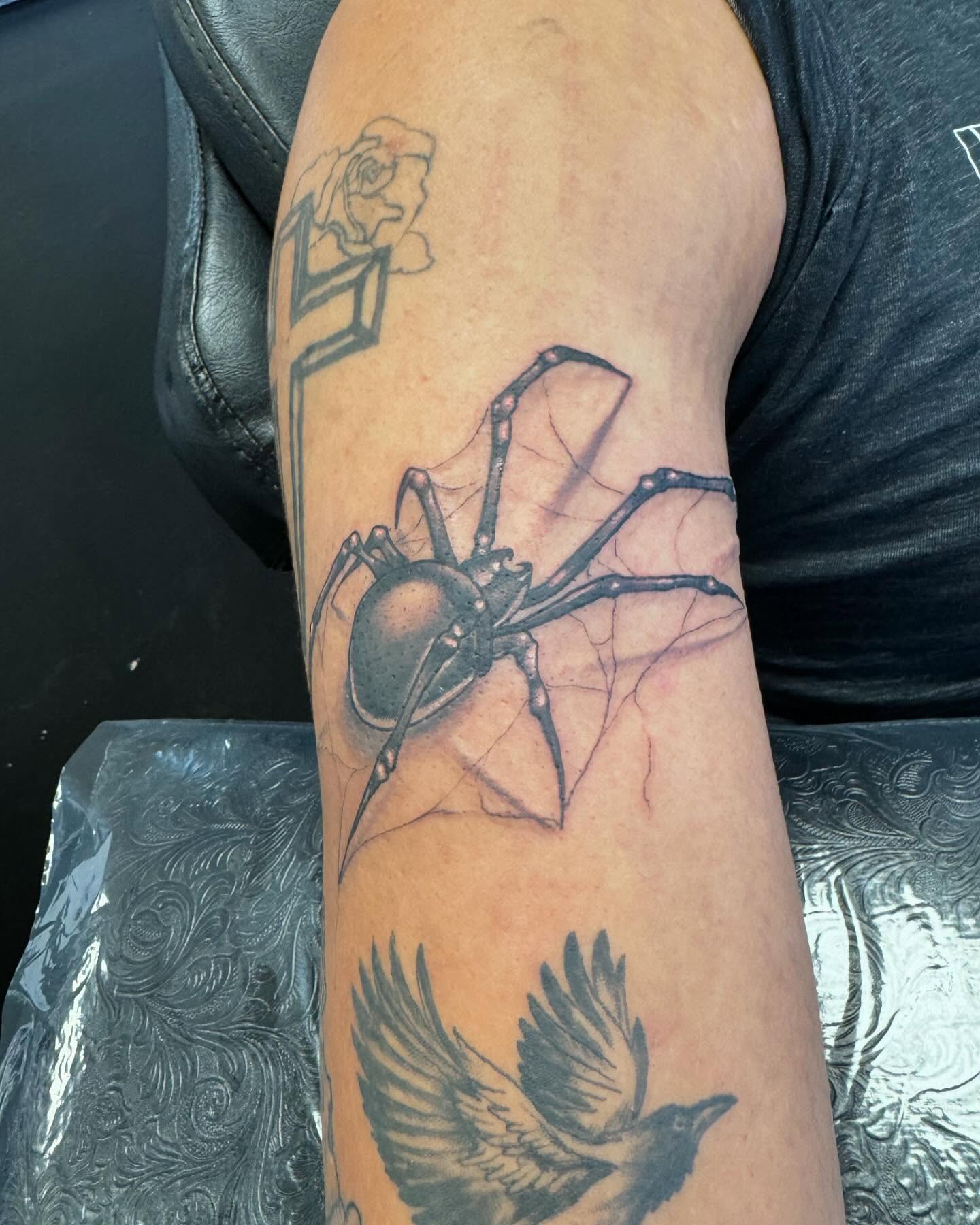 Tattoo by @tattman9000 — black_and_grey, realism