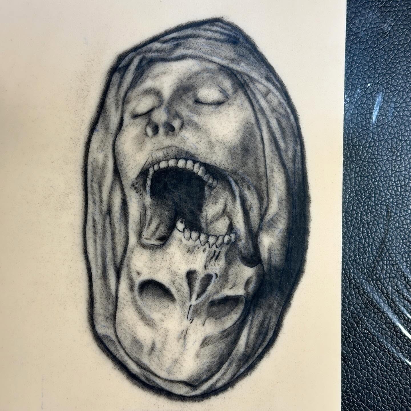 Tattoo by @vileinkzz โ realism, dark_realism