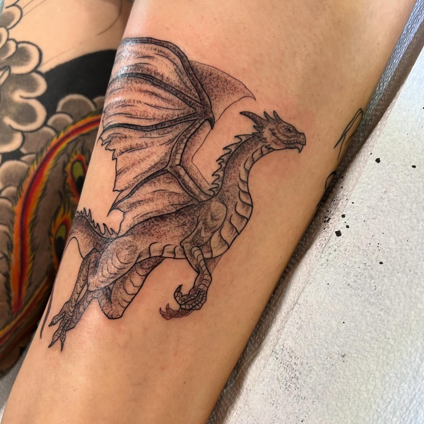 Tattoo by @inkslingingtattoo โ black_and_grey, realism