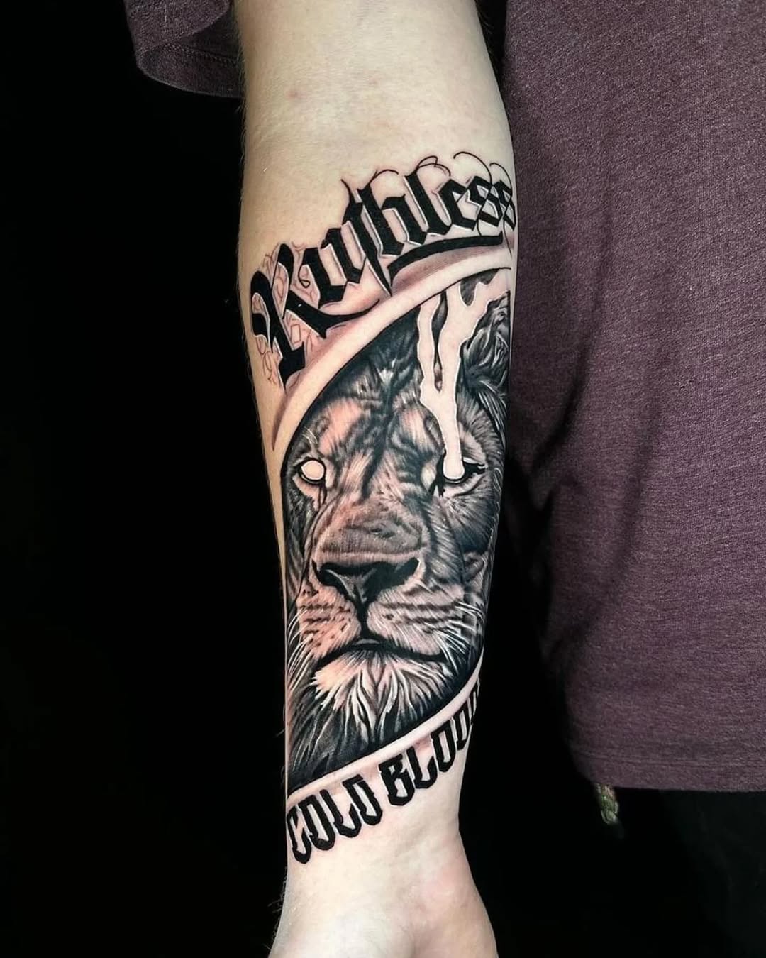 Tattoo by @subhumanninja — realism, lettering_script