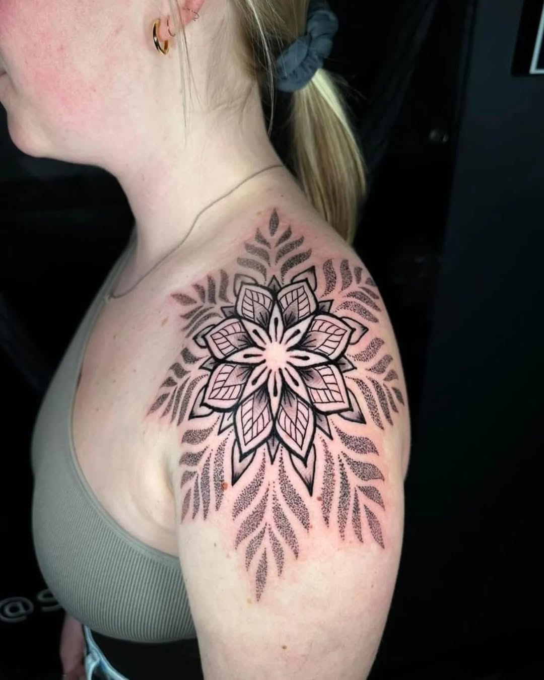 Tattoo by @subhumanninja — geometric, dotwork