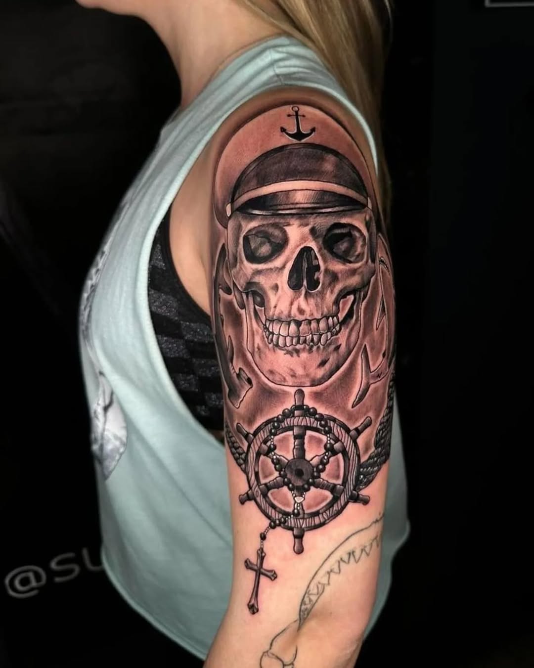 Tattoo by @subhumanninja — black_and_grey, realism
