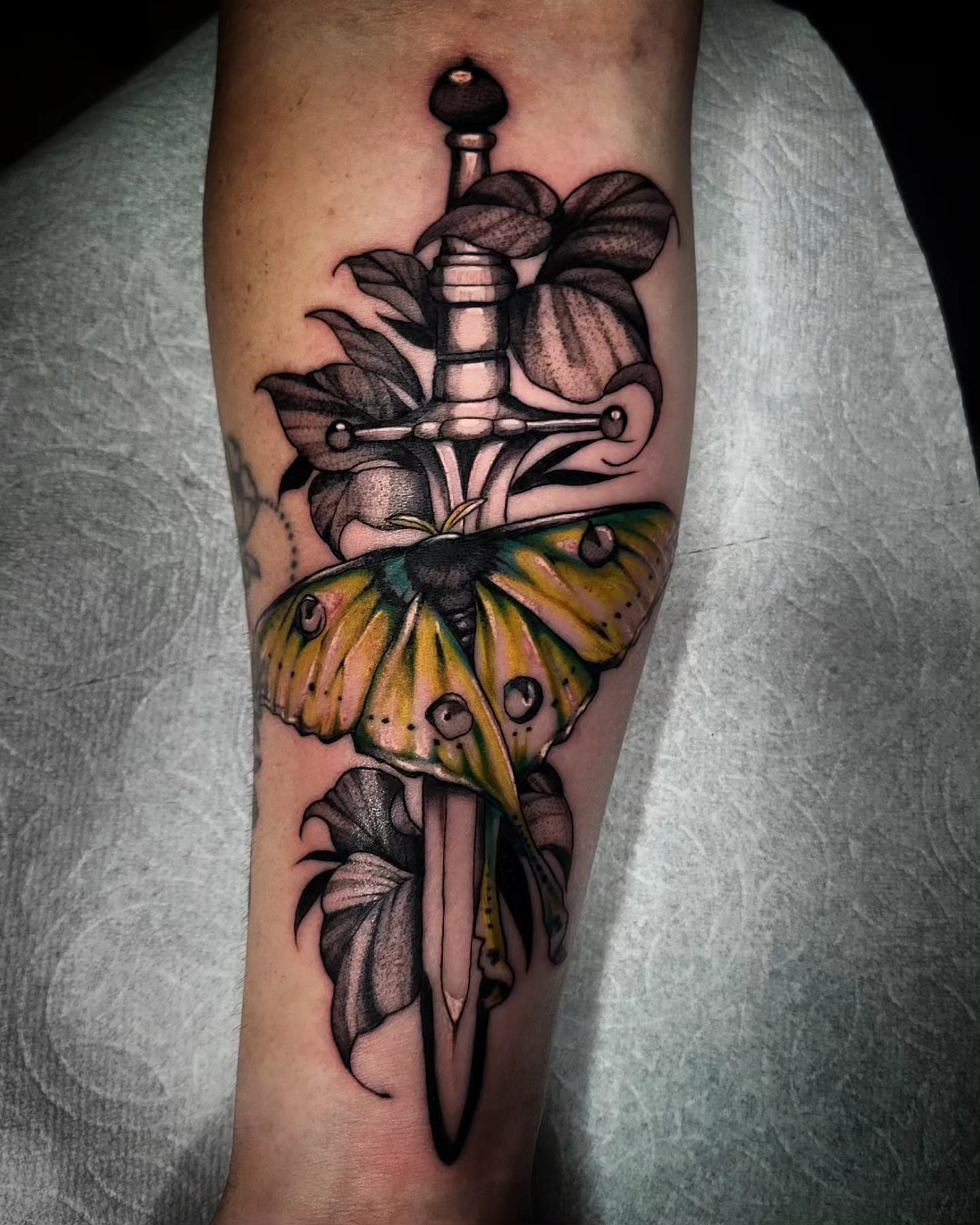 Tattoo by @brightboneink — neo_traditional, dotwork