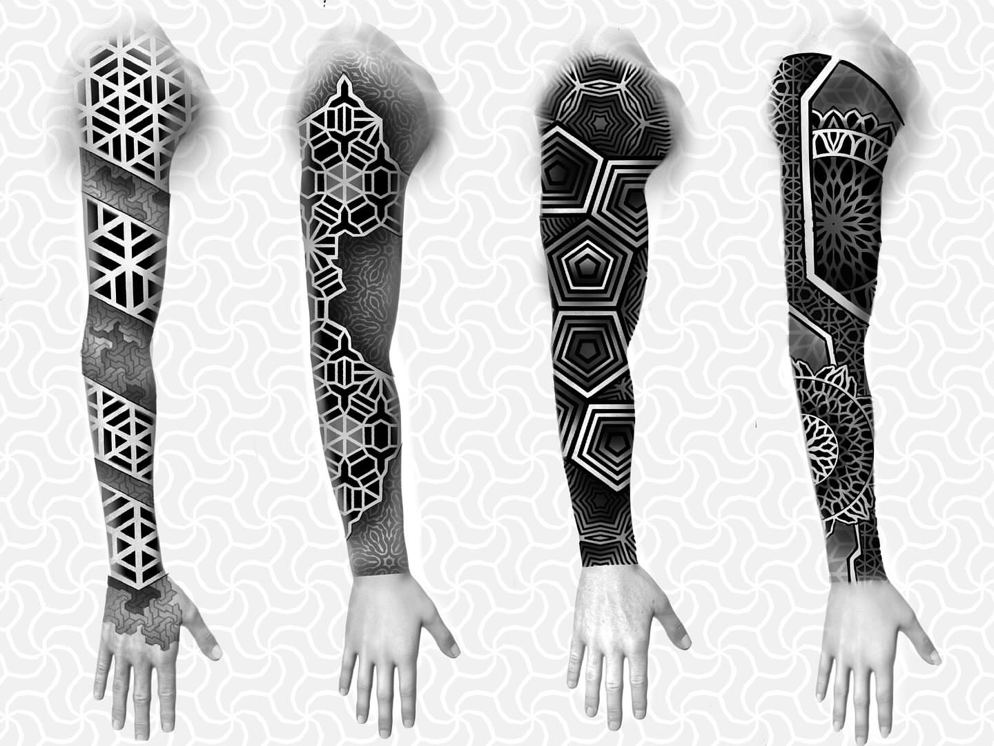 Tattoo by @ericharetattoo — geometric