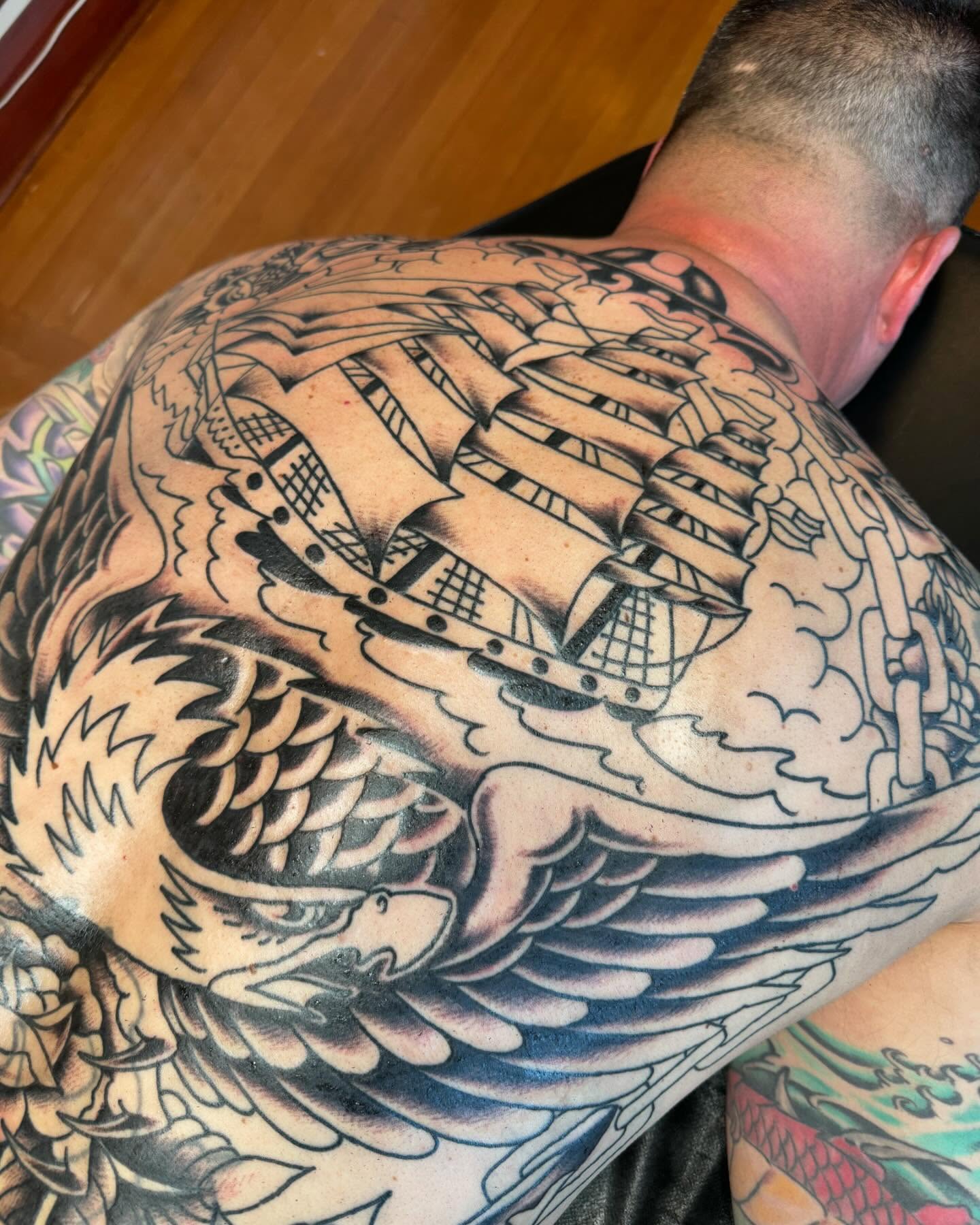 Tattoo by @nickrodintattoo — american_traditional, black_and_grey