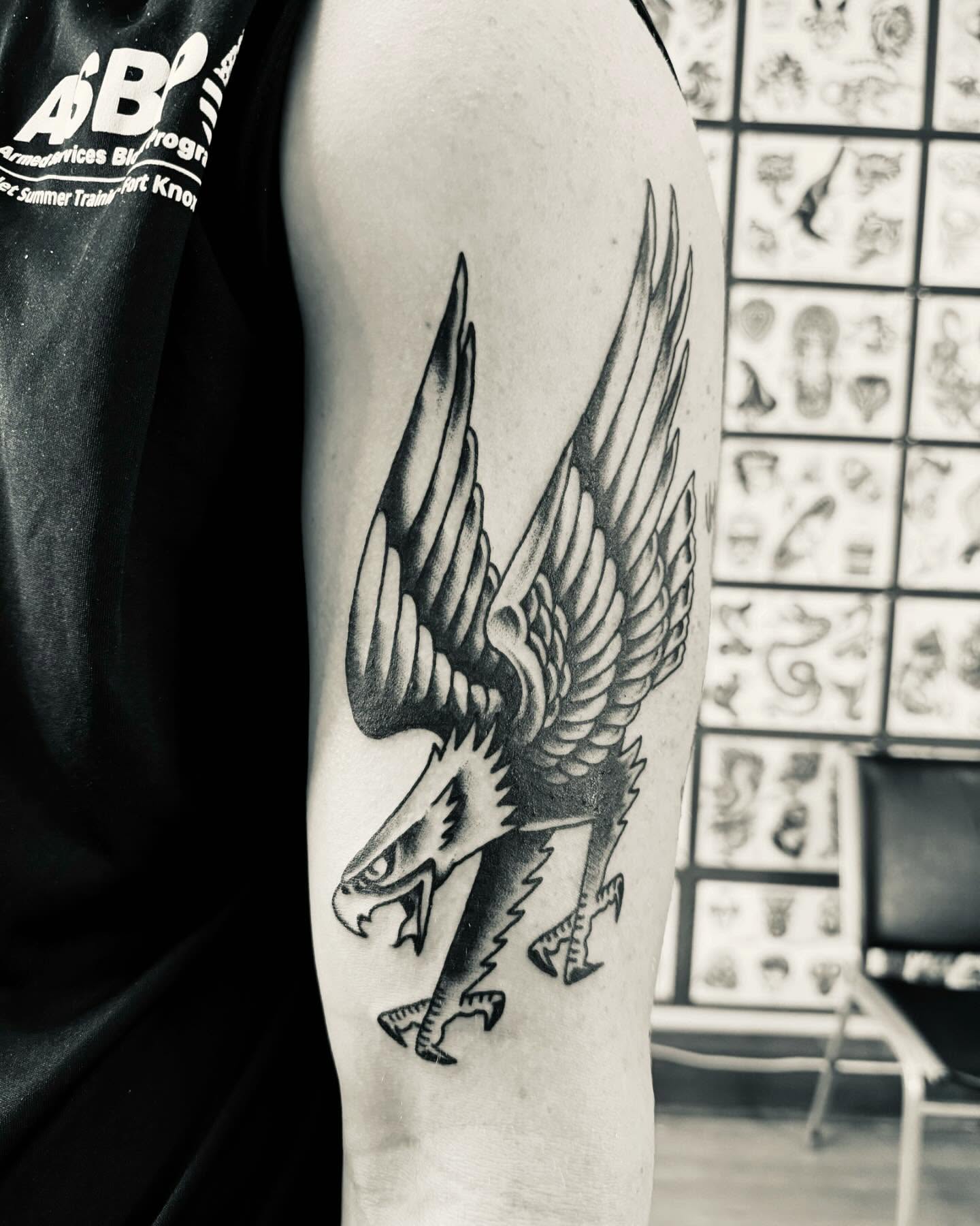Tattoo by @nickrodintattoo — black_and_grey