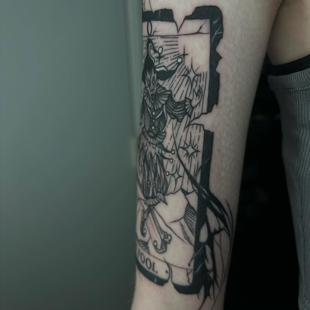 Tattoo by @inkvanna — illustrative, black_and_grey