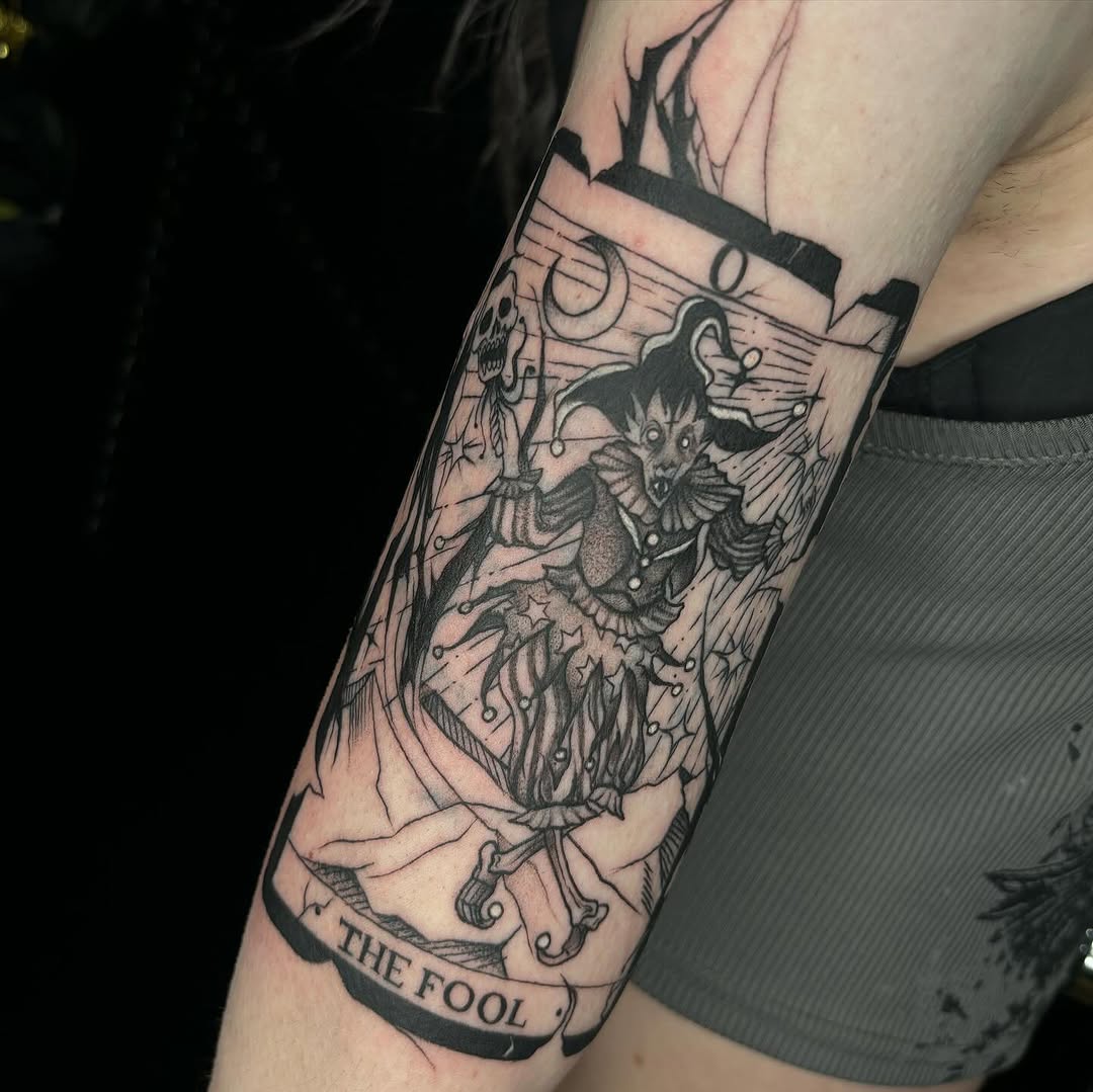Tattoo by @inkvanna — black_and_grey, illustrative