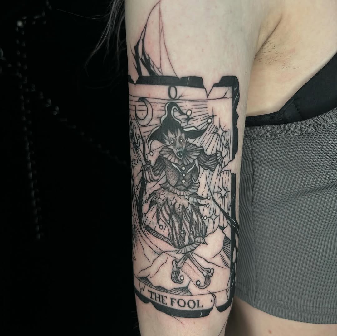 Tattoo by @inkvanna — black_and_grey, illustrative