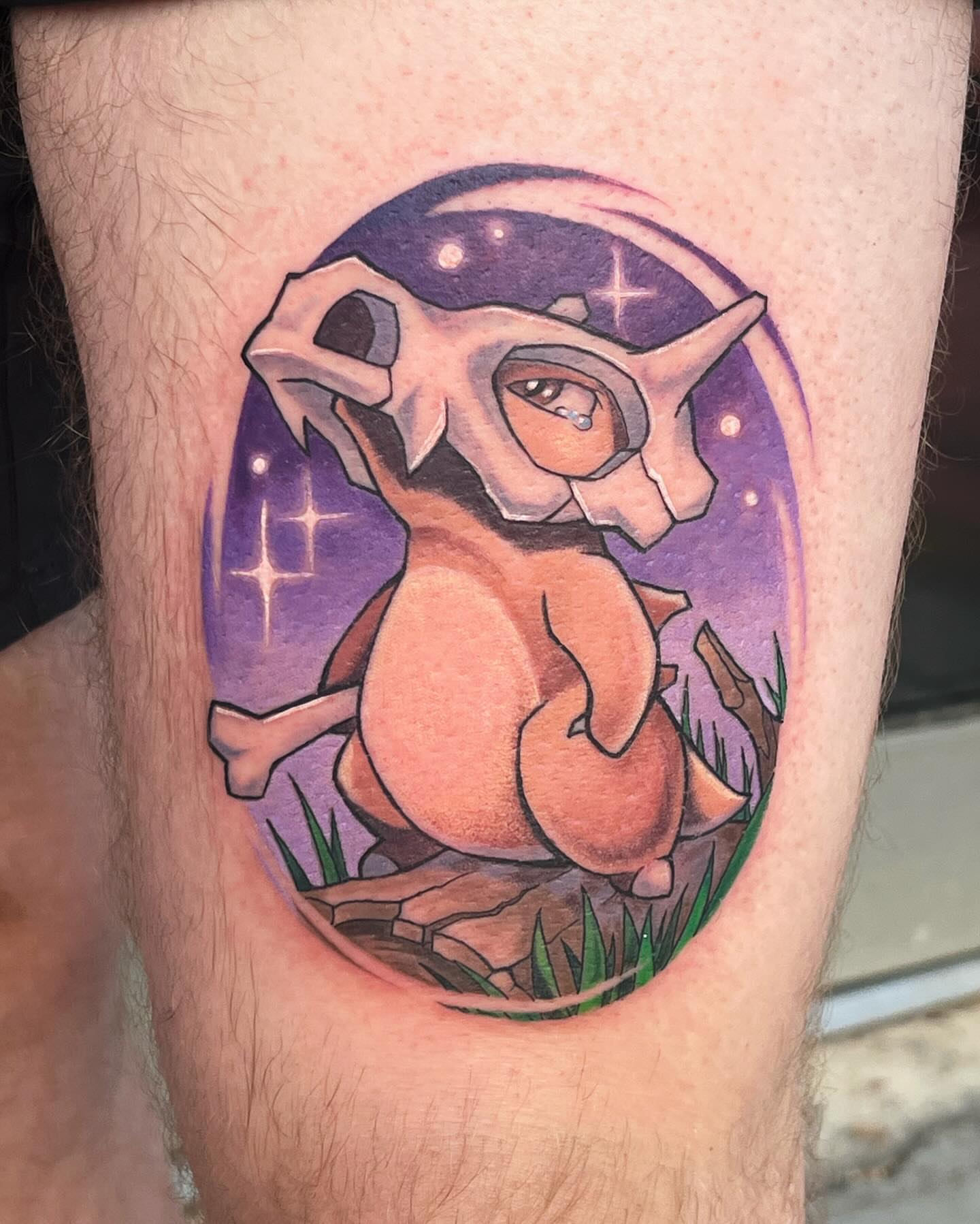 Tattoo by @sugar.sins.tattoo — dotwork, anime
