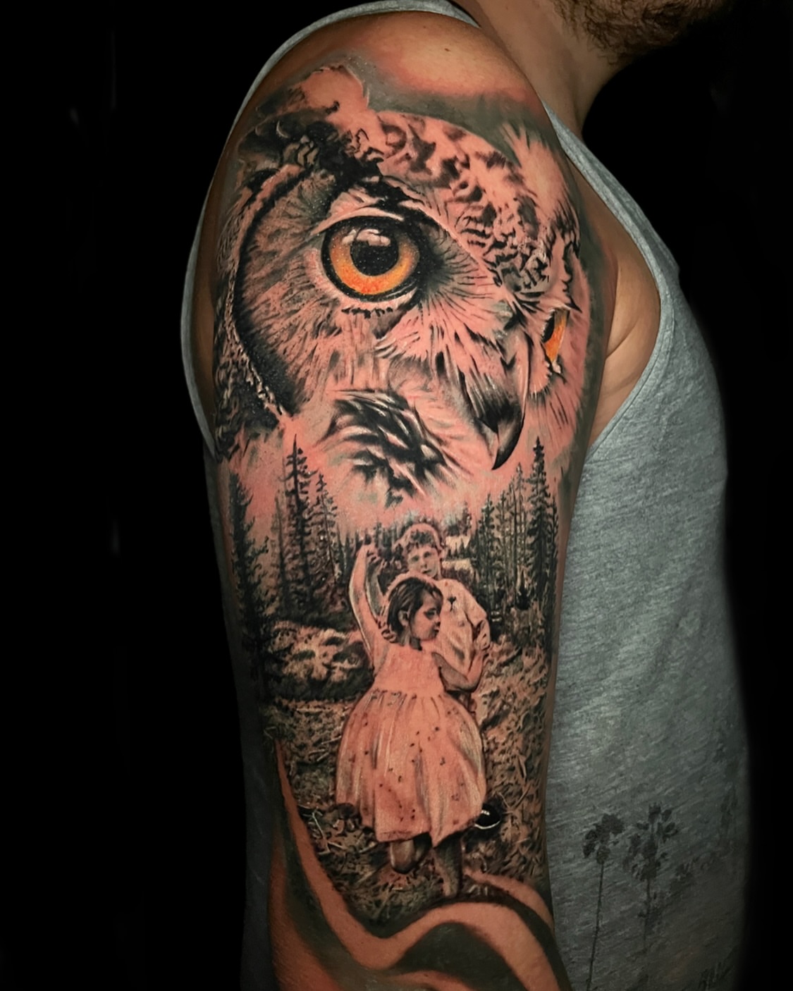 Tattoo by @gustavo.bulldogtattoo — realism, dark_realism