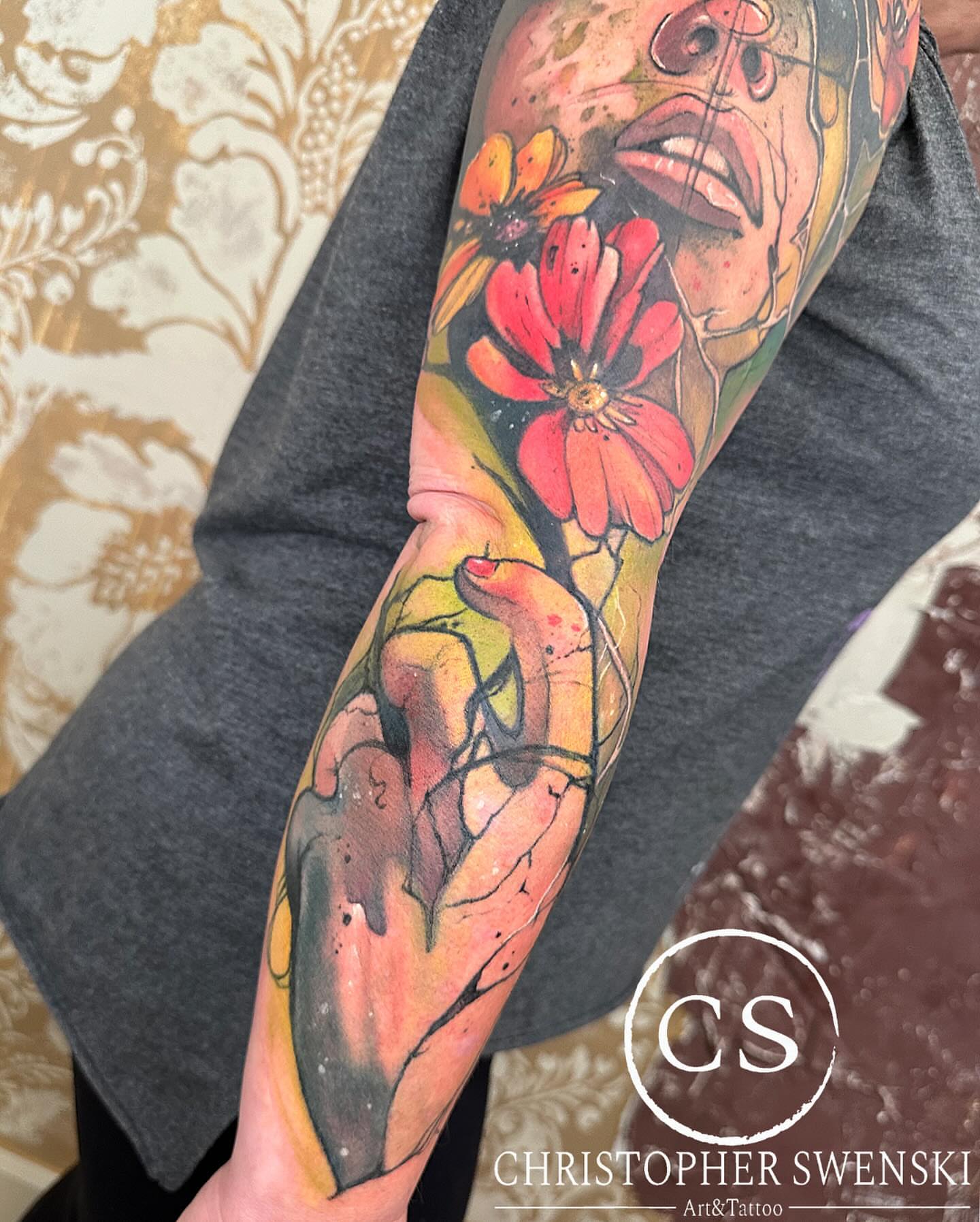 Tattoo by @chris_swenski_tattoo — realism, watercolor