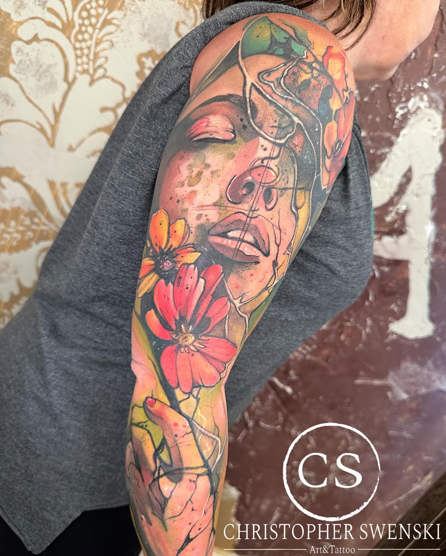 Tattoo by @chris_swenski_tattoo — realism, watercolor