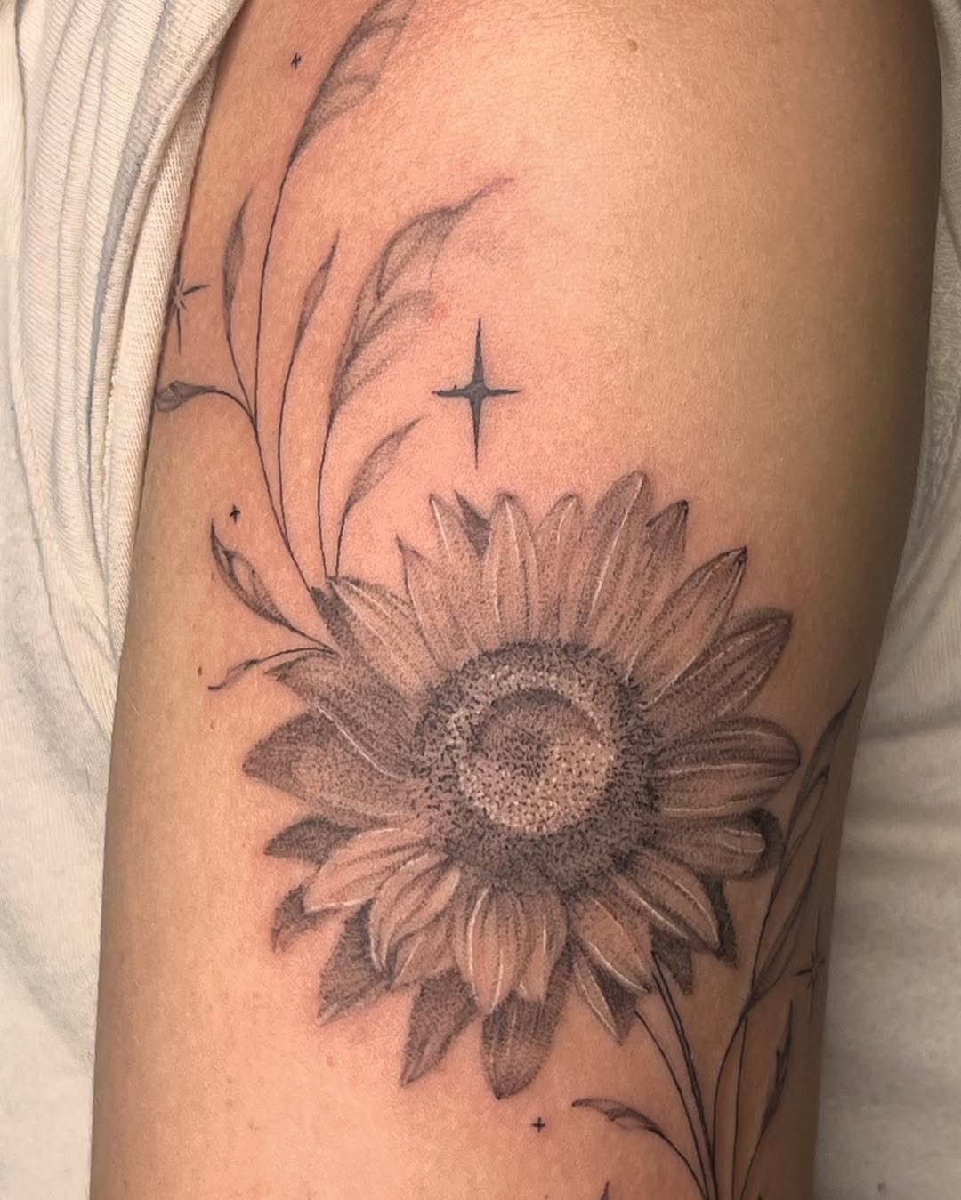 Tattoo by @cultofspice — fine_line, black_and_grey