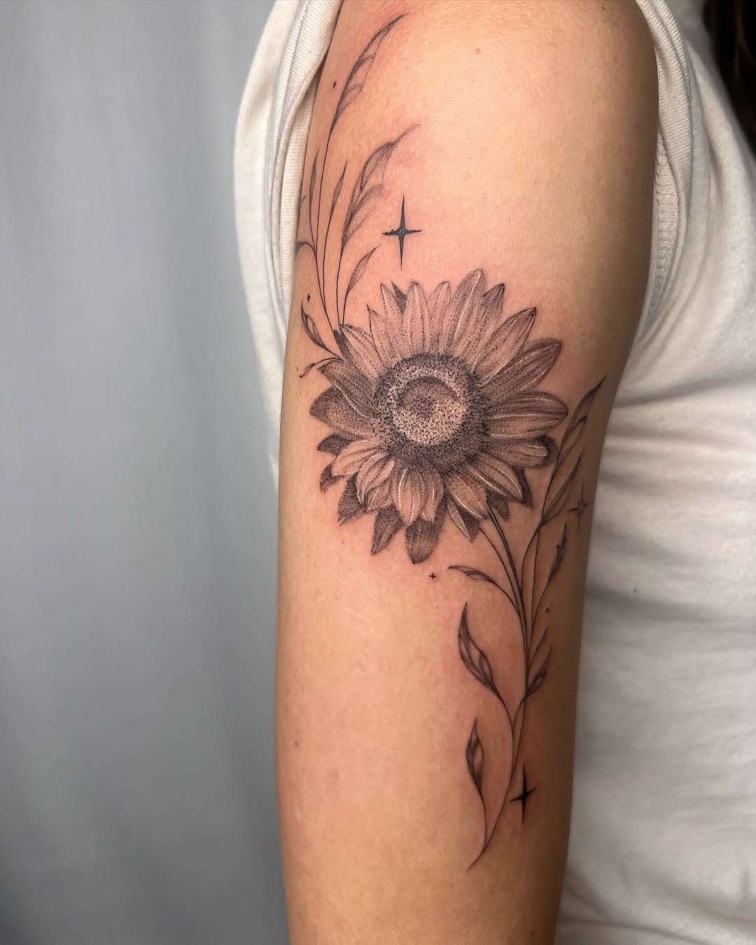 Tattoo by @cultofspice — fine_line, black_and_grey