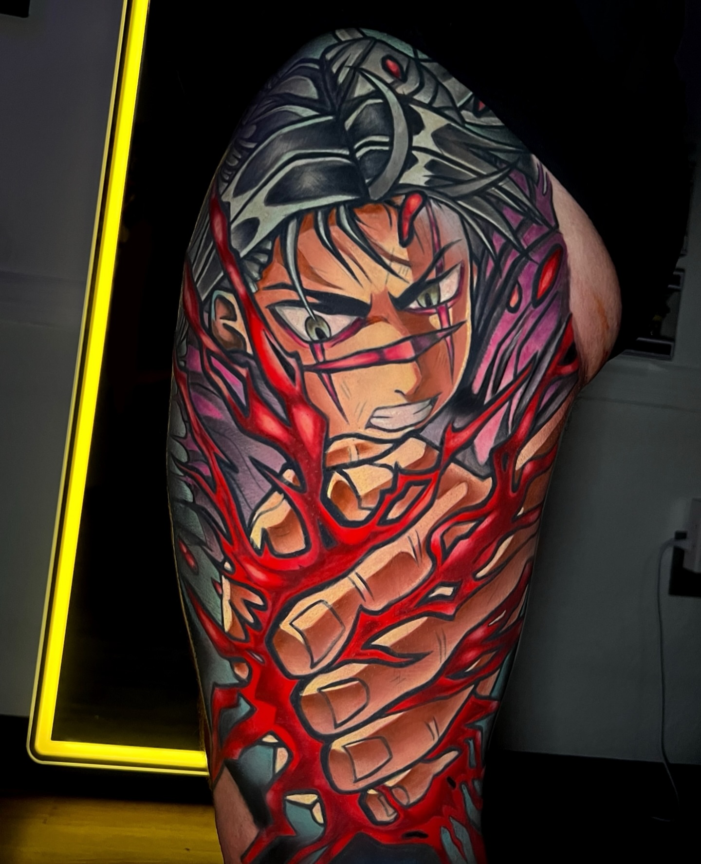 Anime character anime tattoo on the forearm by nightcity anime tattoos π₯