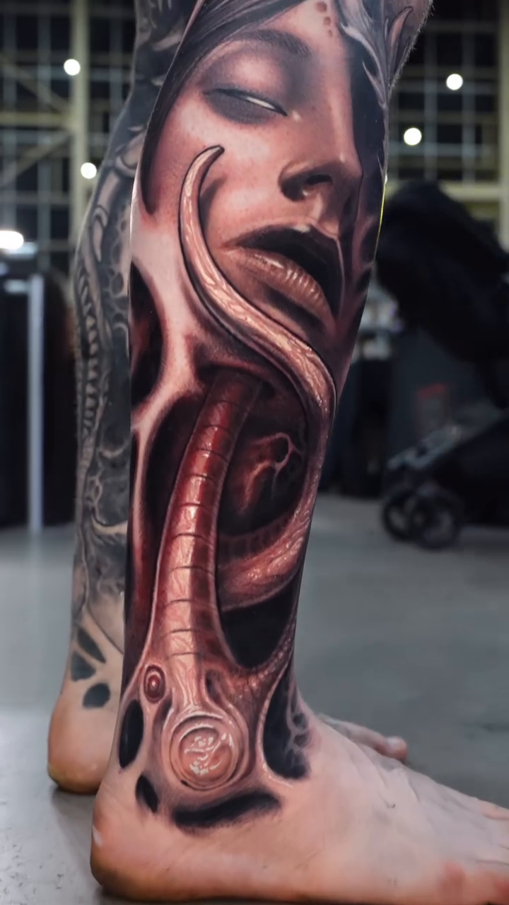Tattoo by @aaronmtattoos — realism, dark_realism